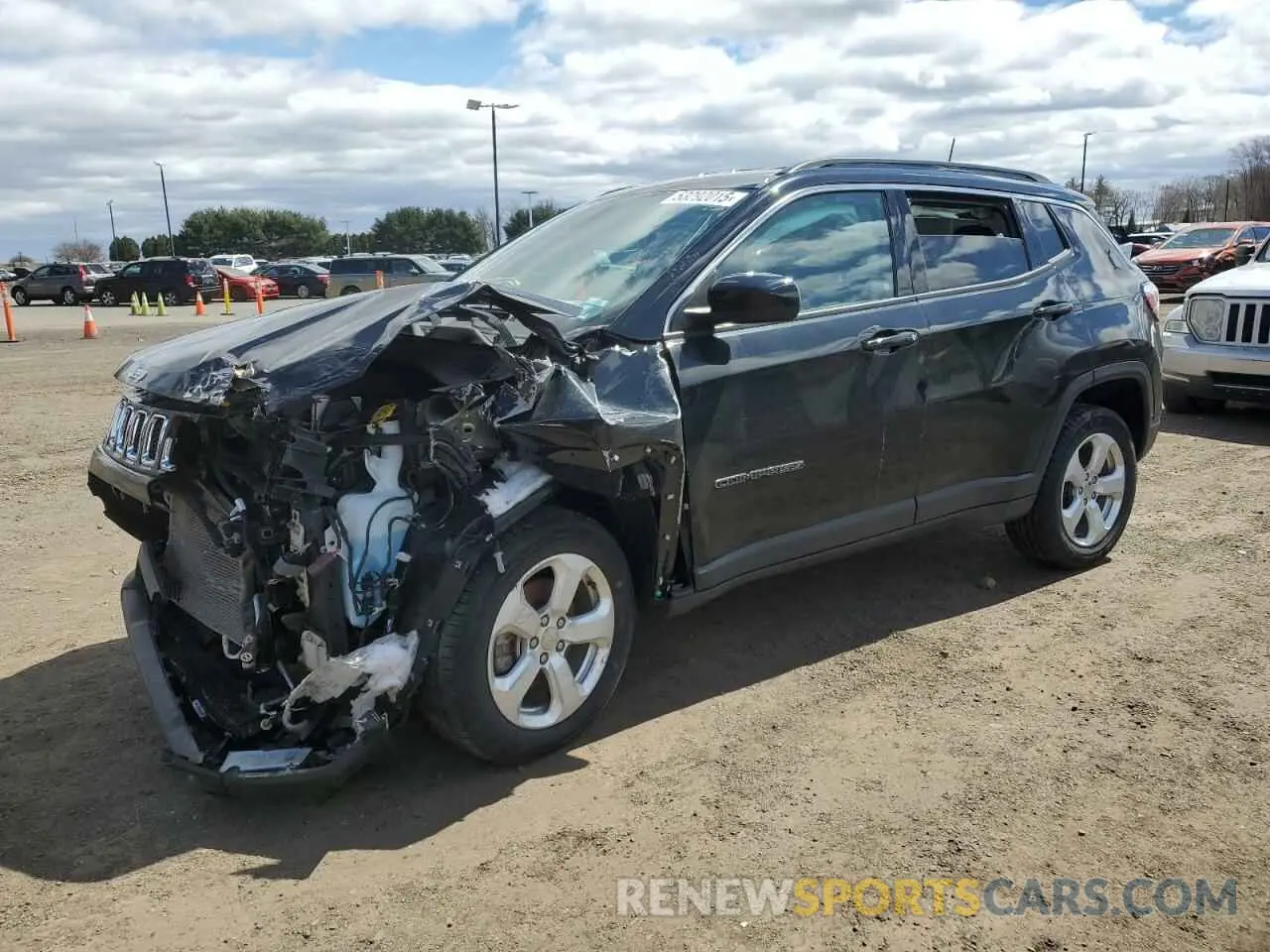1 fotografías del automóvil dañado 3C4NJDBB5KT767907 JEEP COMPASS 2019