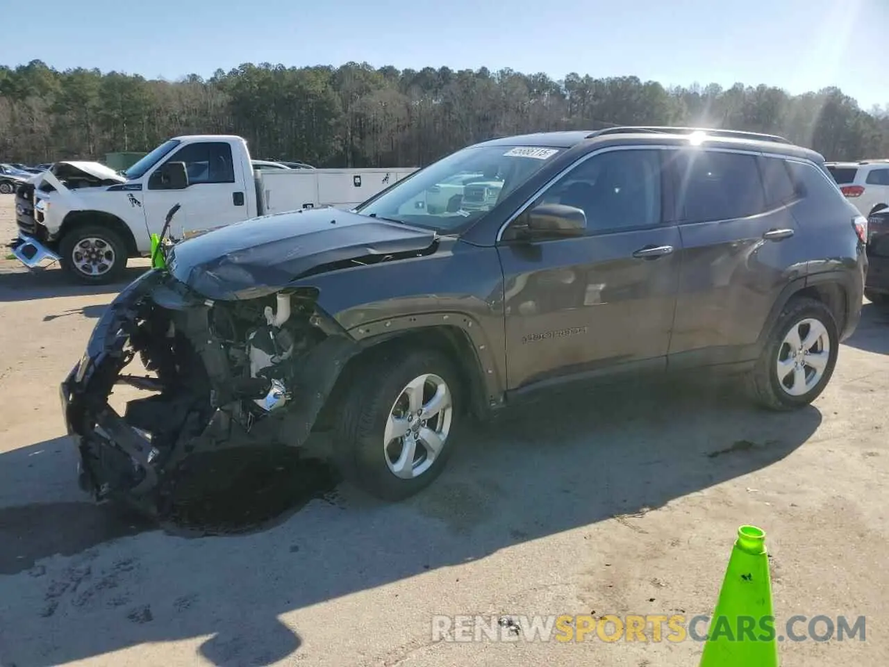 1 fotografías del automóvil dañado 3C4NJDBB6KT641328 JEEP COMPASS 2019