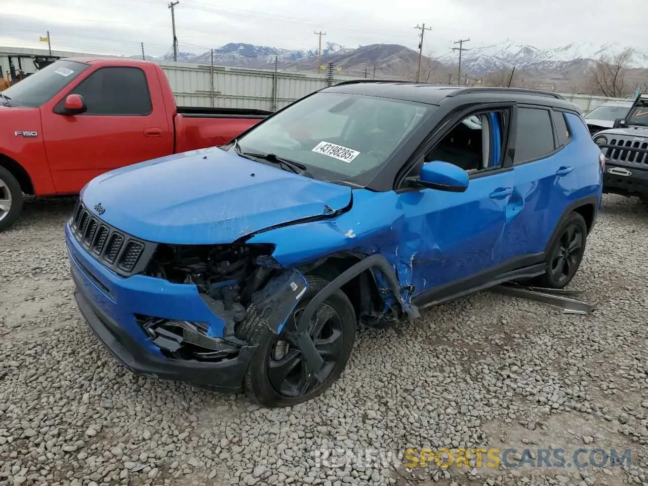 1 fotografías del automóvil dañado 3C4NJDBB6KT781301 JEEP COMPASS 2019