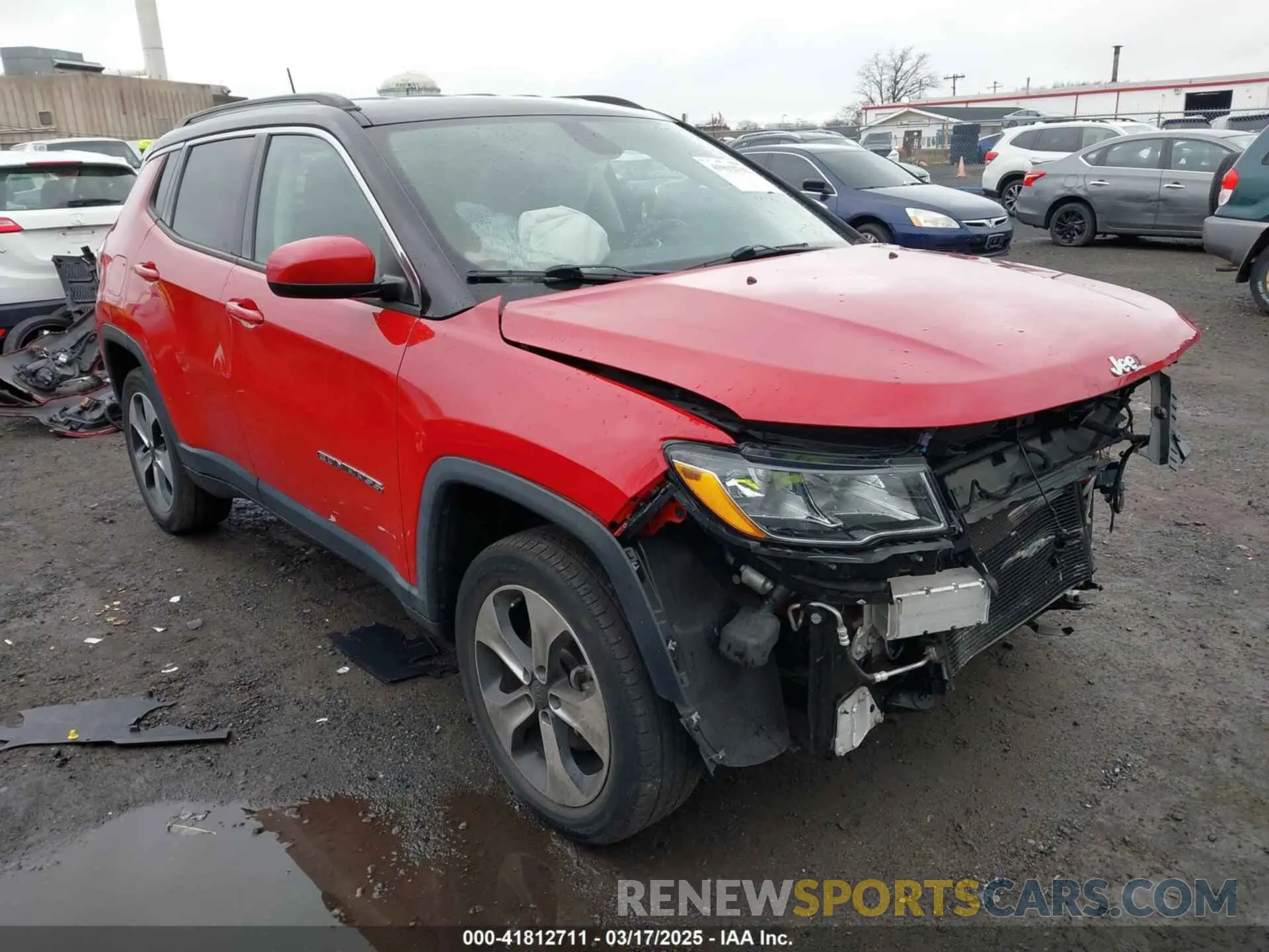 1 fotografías del automóvil dañado 3C4NJDBB7KT629155 JEEP COMPASS 2019