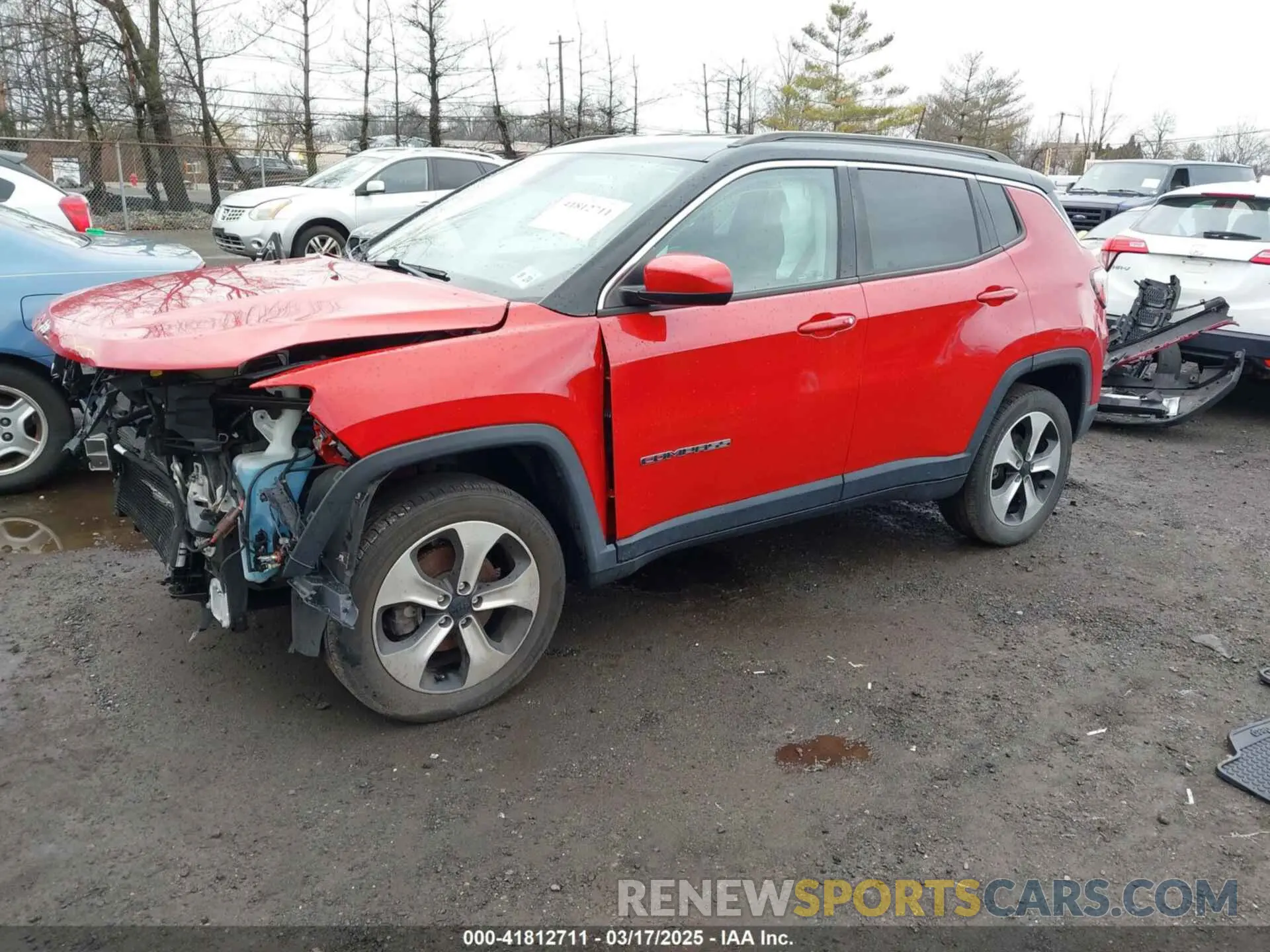 2 fotografías del automóvil dañado 3C4NJDBB7KT629155 JEEP COMPASS 2019