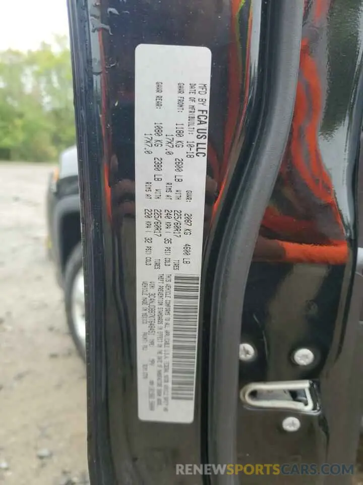12 fotografías del automóvil dañado 3C4NJDBB7KT648451 JEEP COMPASS 2019