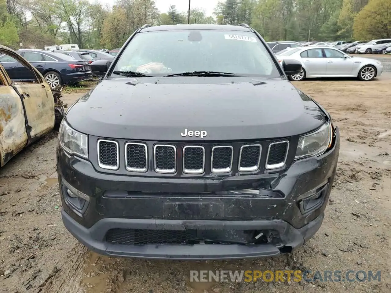 5 fotografías del automóvil dañado 3C4NJDBB7KT648451 JEEP COMPASS 2019