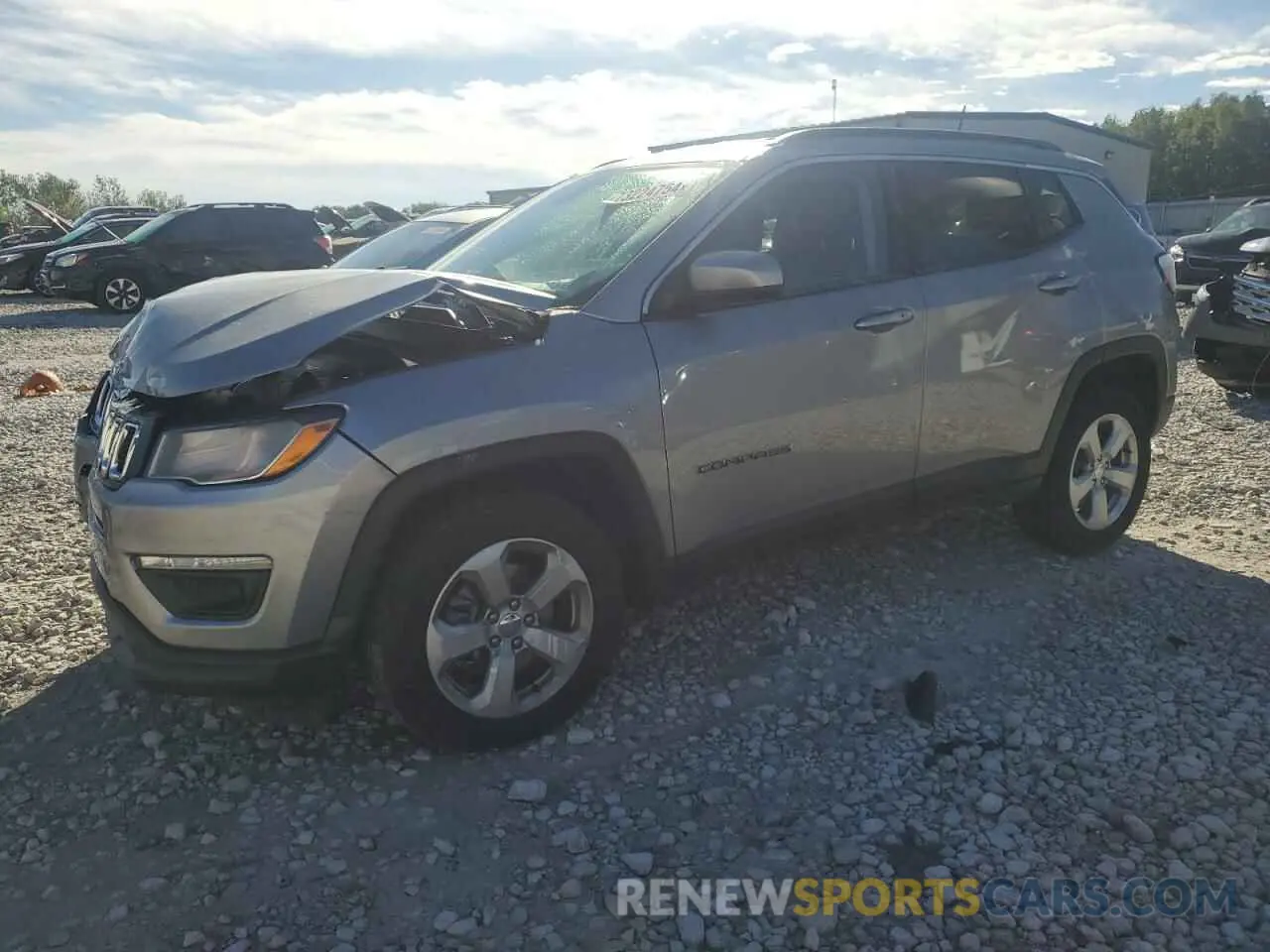 1 fotografías del automóvil dañado 3C4NJDBB7KT849802 JEEP COMPASS 2019