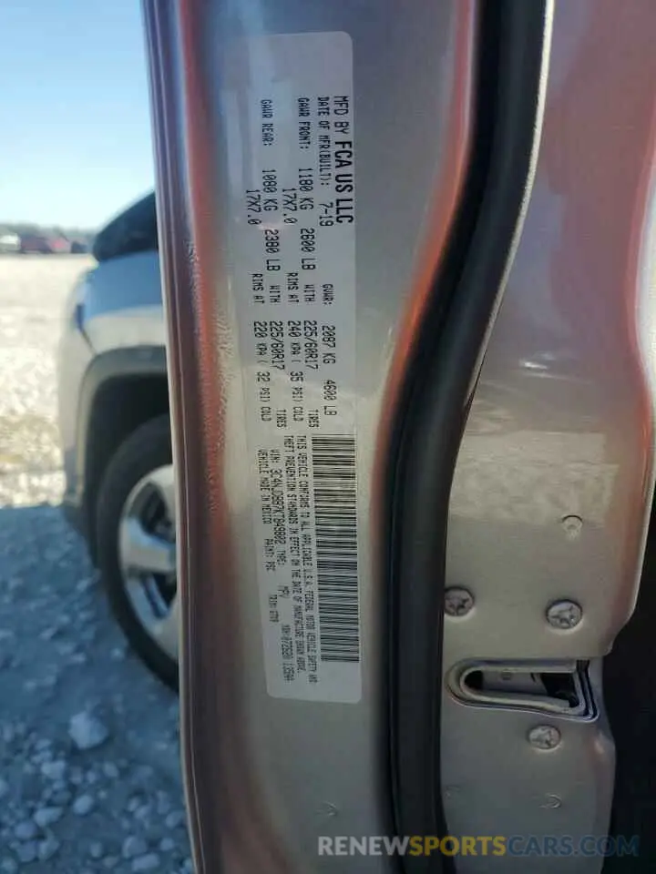 13 fotografías del automóvil dañado 3C4NJDBB7KT849802 JEEP COMPASS 2019