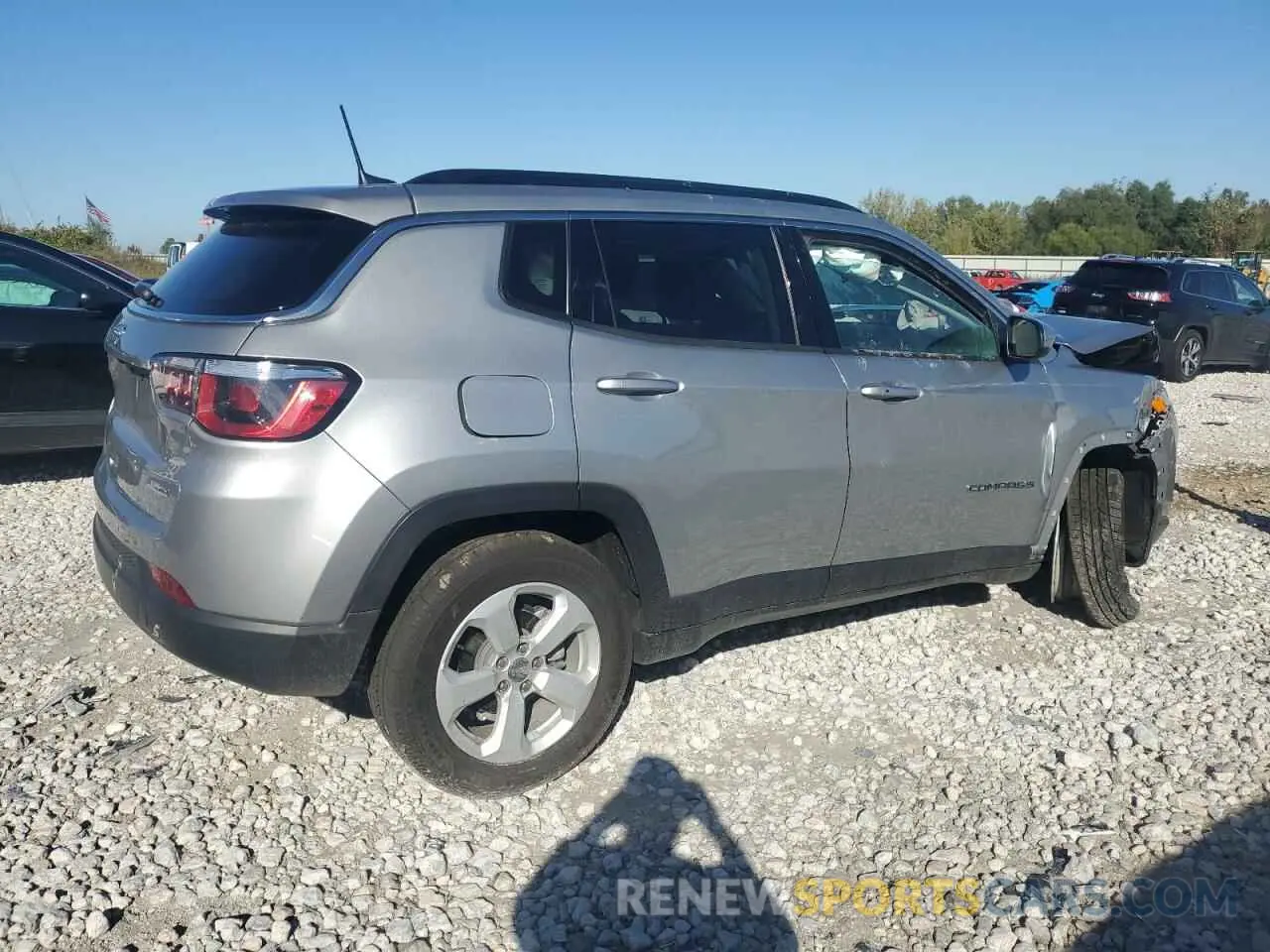 3 fotografías del automóvil dañado 3C4NJDBB7KT849802 JEEP COMPASS 2019