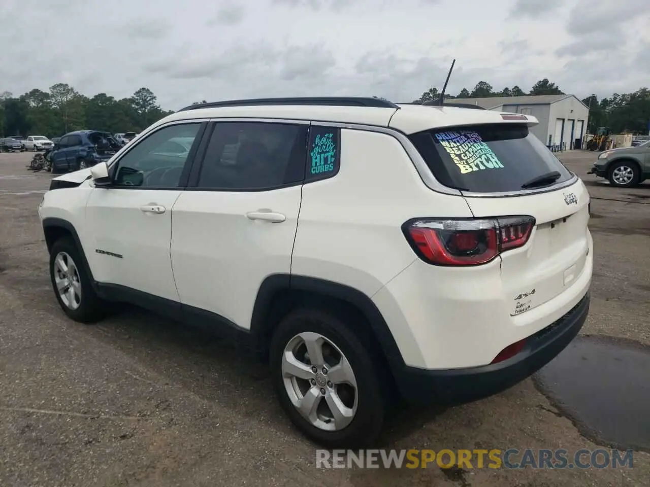 2 fotografías del automóvil dañado 3C4NJDBB8KT760837 JEEP COMPASS 2019