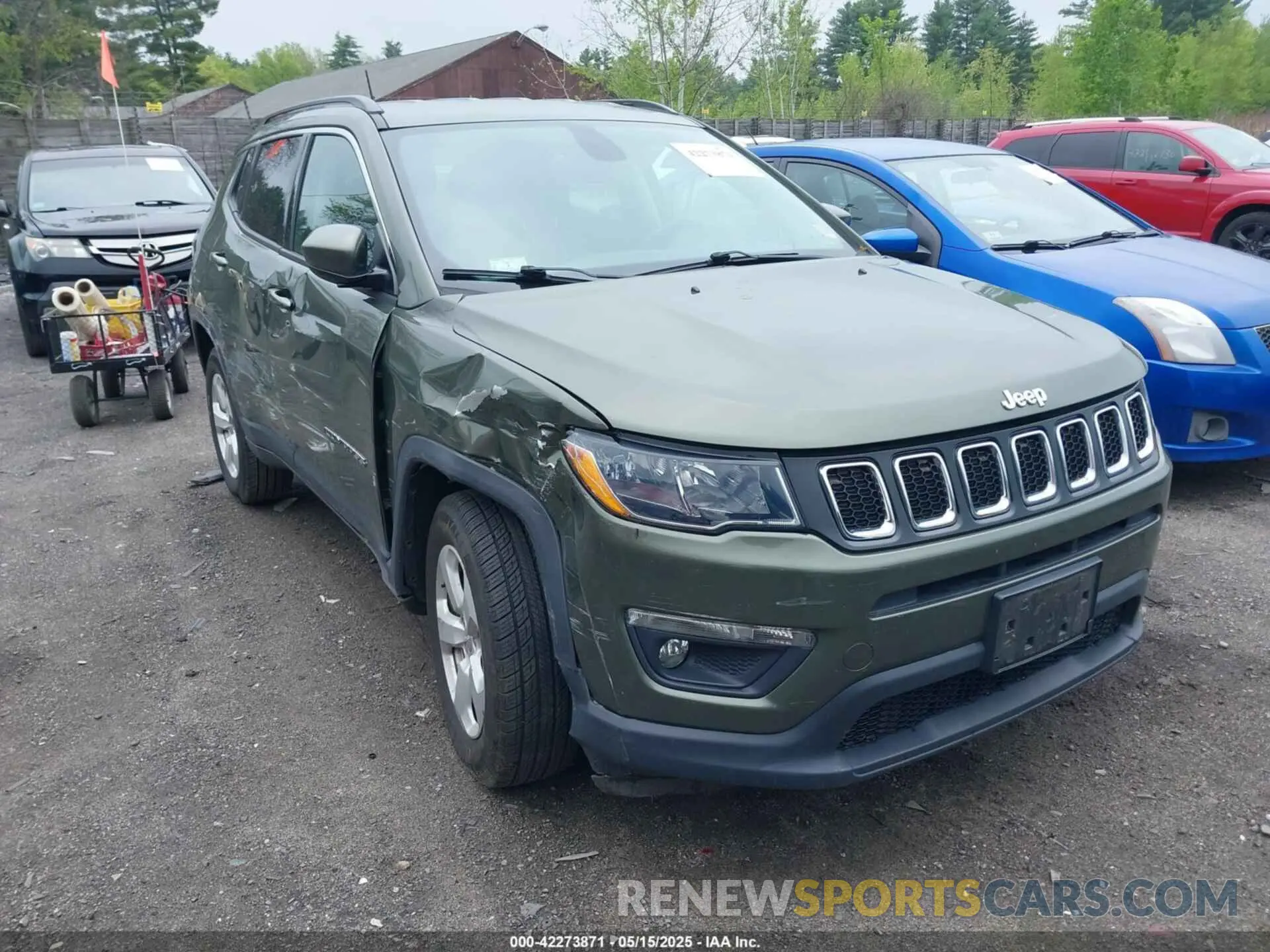 1 fotografías del automóvil dañado 3C4NJDBB8KT828747 JEEP COMPASS 2019