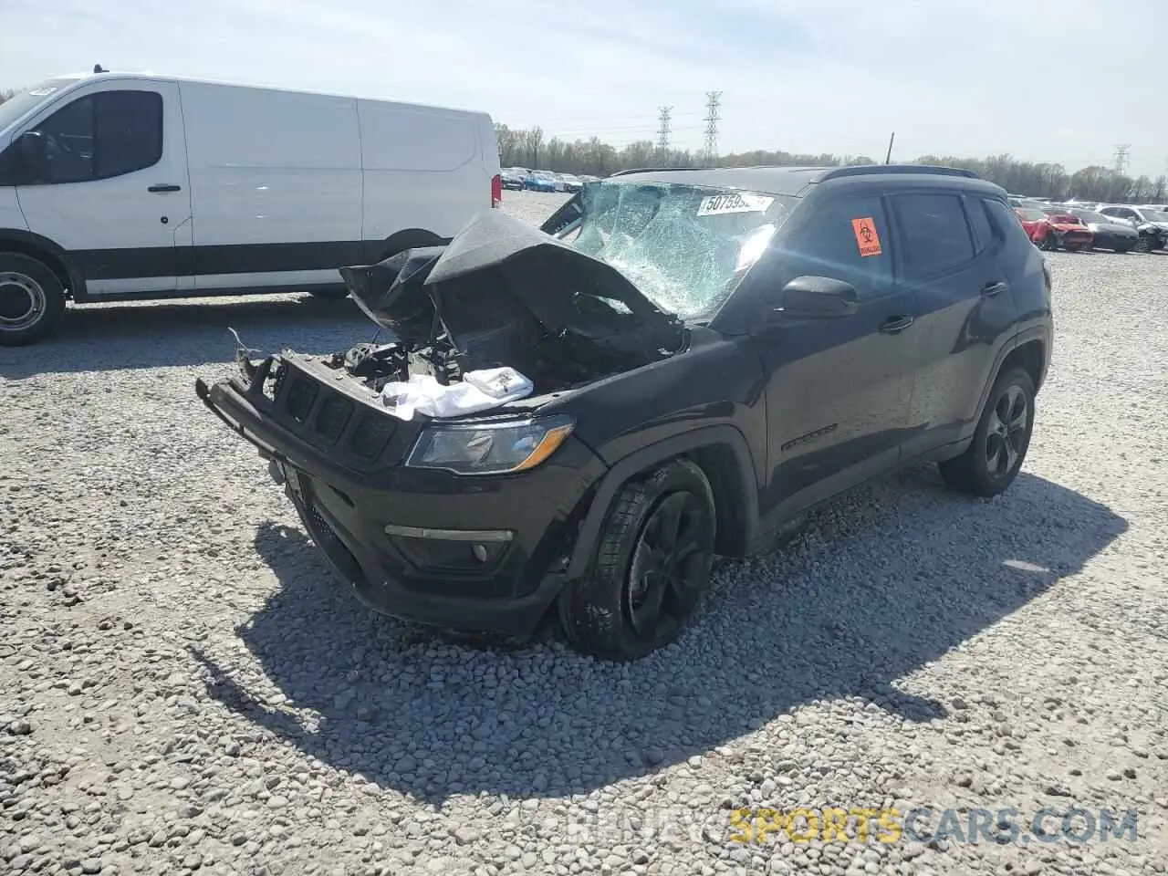 1 fotografías del automóvil dañado 3C4NJDBB9KT602264 JEEP COMPASS 2019
