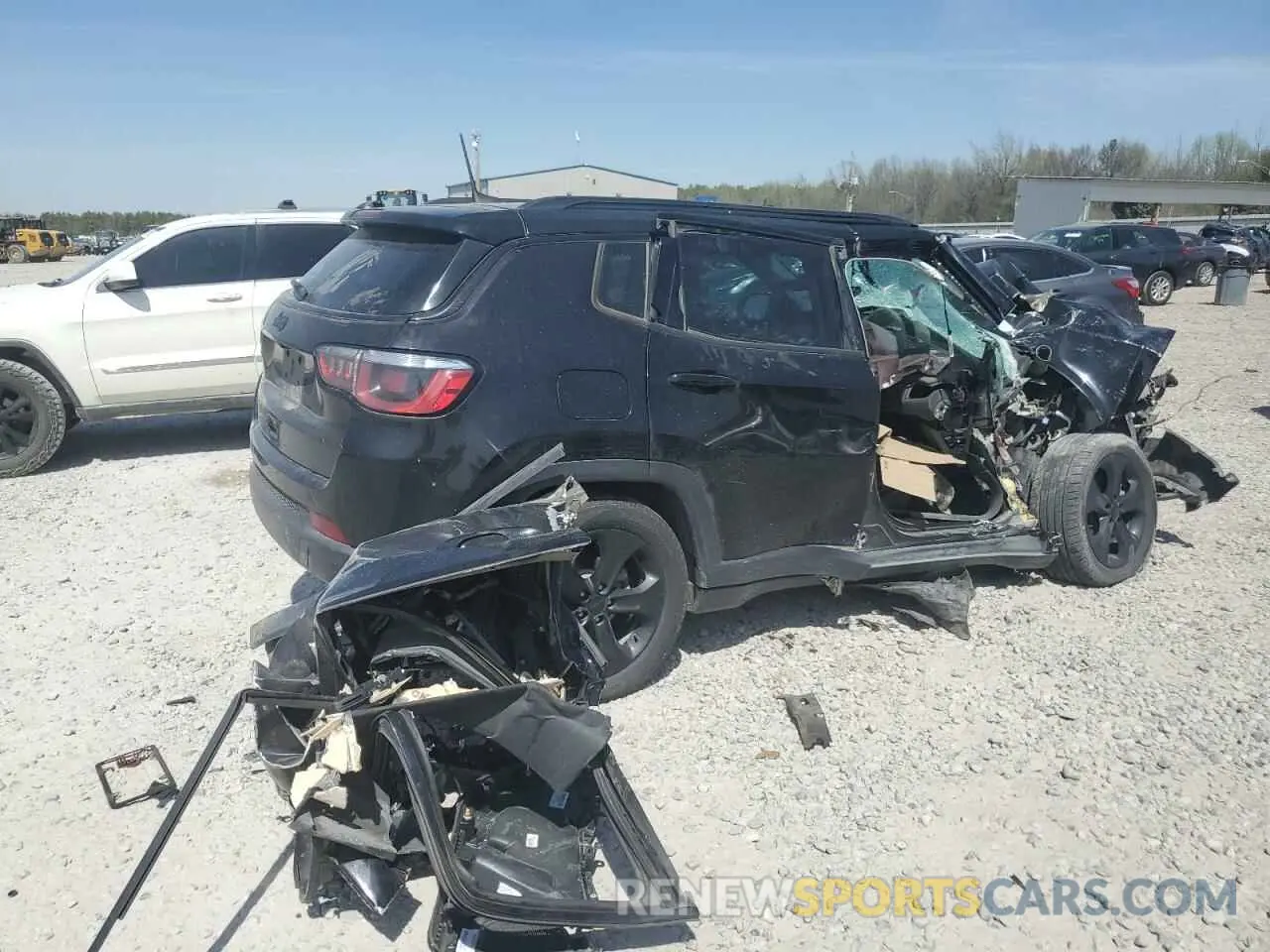 3 fotografías del automóvil dañado 3C4NJDBB9KT602264 JEEP COMPASS 2019