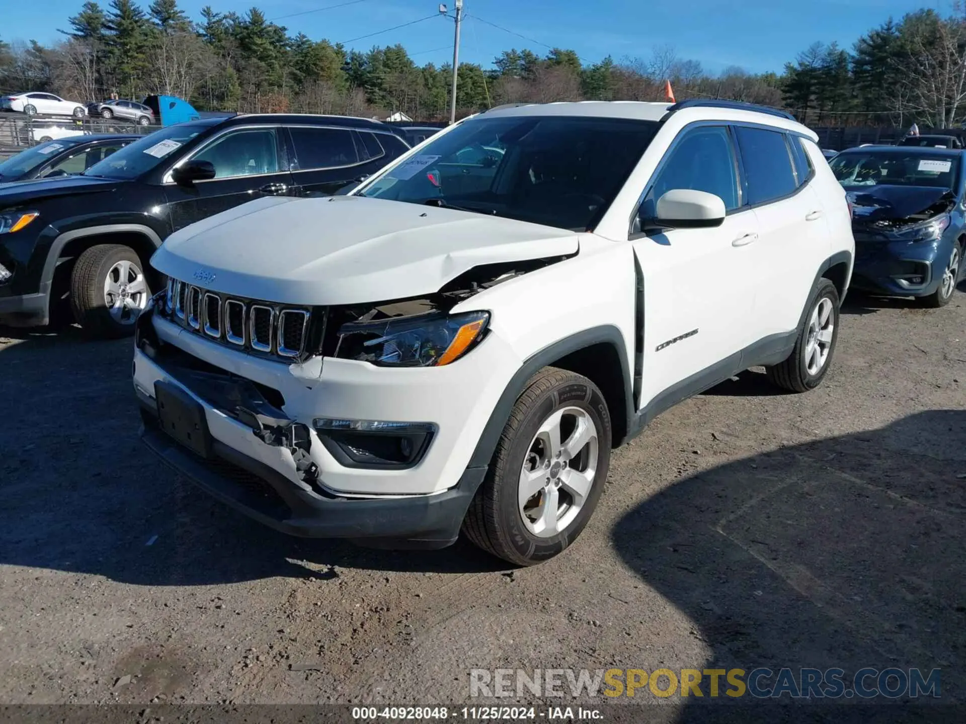 2 fotografías del automóvil dañado 3C4NJDBBXKT601902 JEEP COMPASS 2019