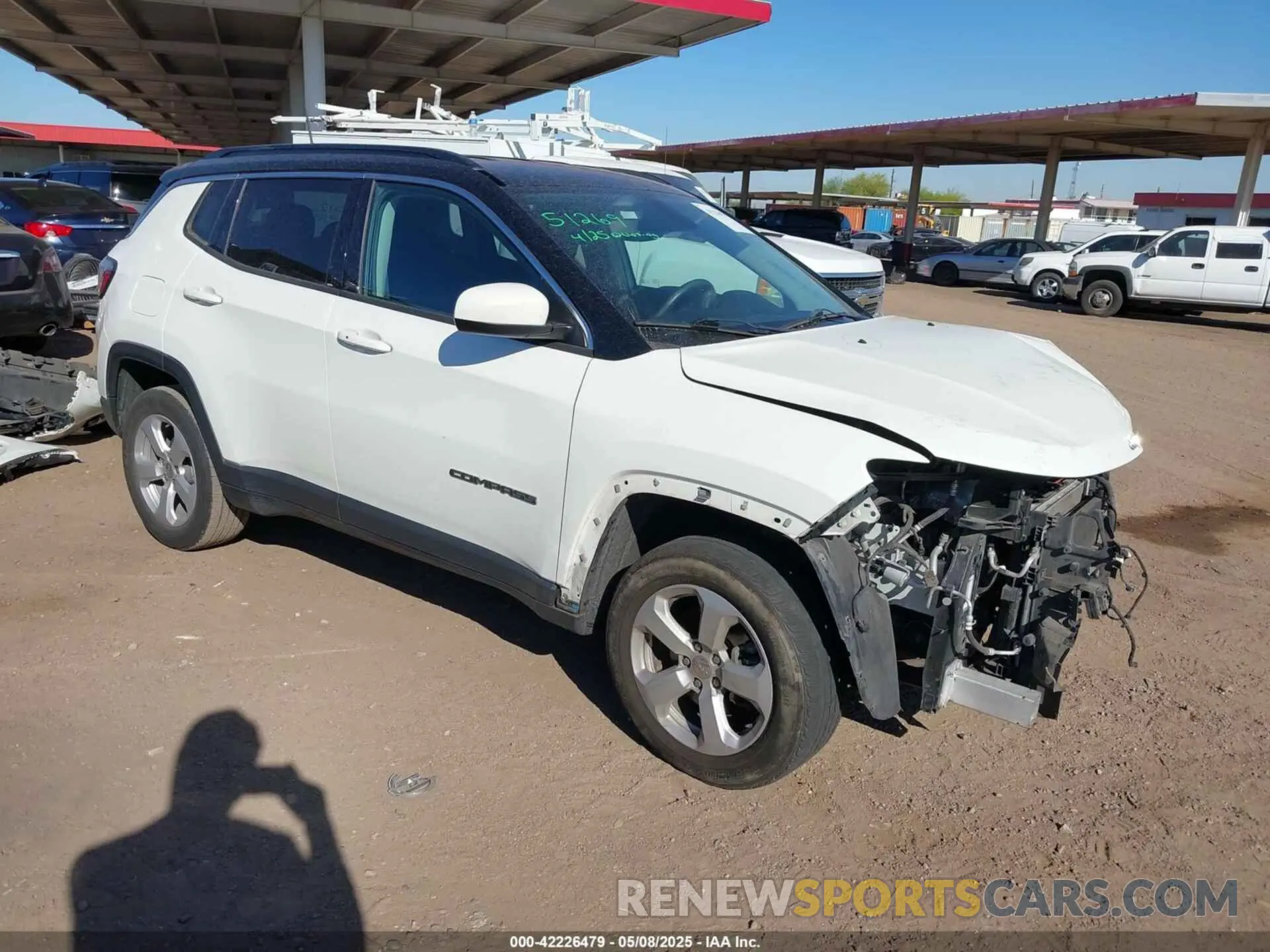 1 fotografías del automóvil dañado 3C4NJDBBXKT682870 JEEP COMPASS 2019