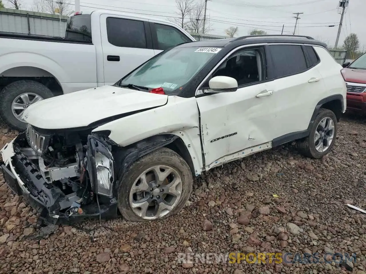 1 fotografías del automóvil dañado 3C4NJDCB0KT599043 JEEP COMPASS 2019