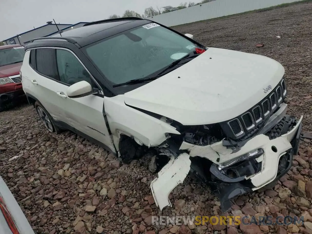 4 fotografías del automóvil dañado 3C4NJDCB0KT599043 JEEP COMPASS 2019