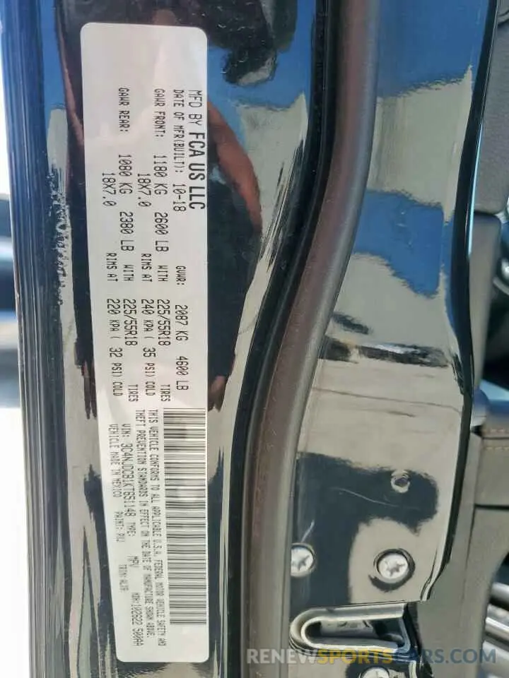 15 fotografías del automóvil dañado 3C4NJDCB1KT651148 JEEP COMPASS 2019
