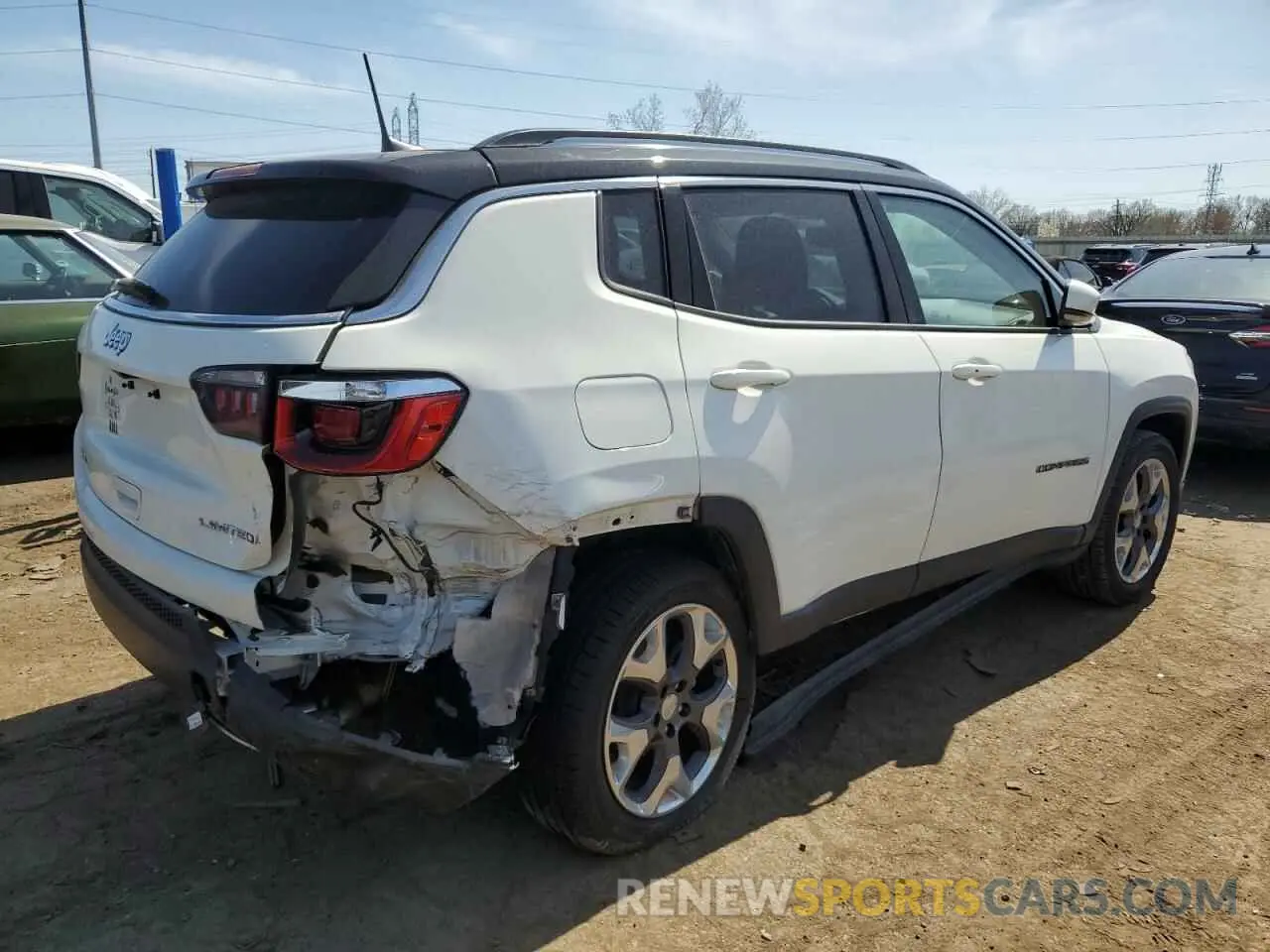 3 fotografías del automóvil dañado 3C4NJDCB4KT791758 JEEP COMPASS 2019