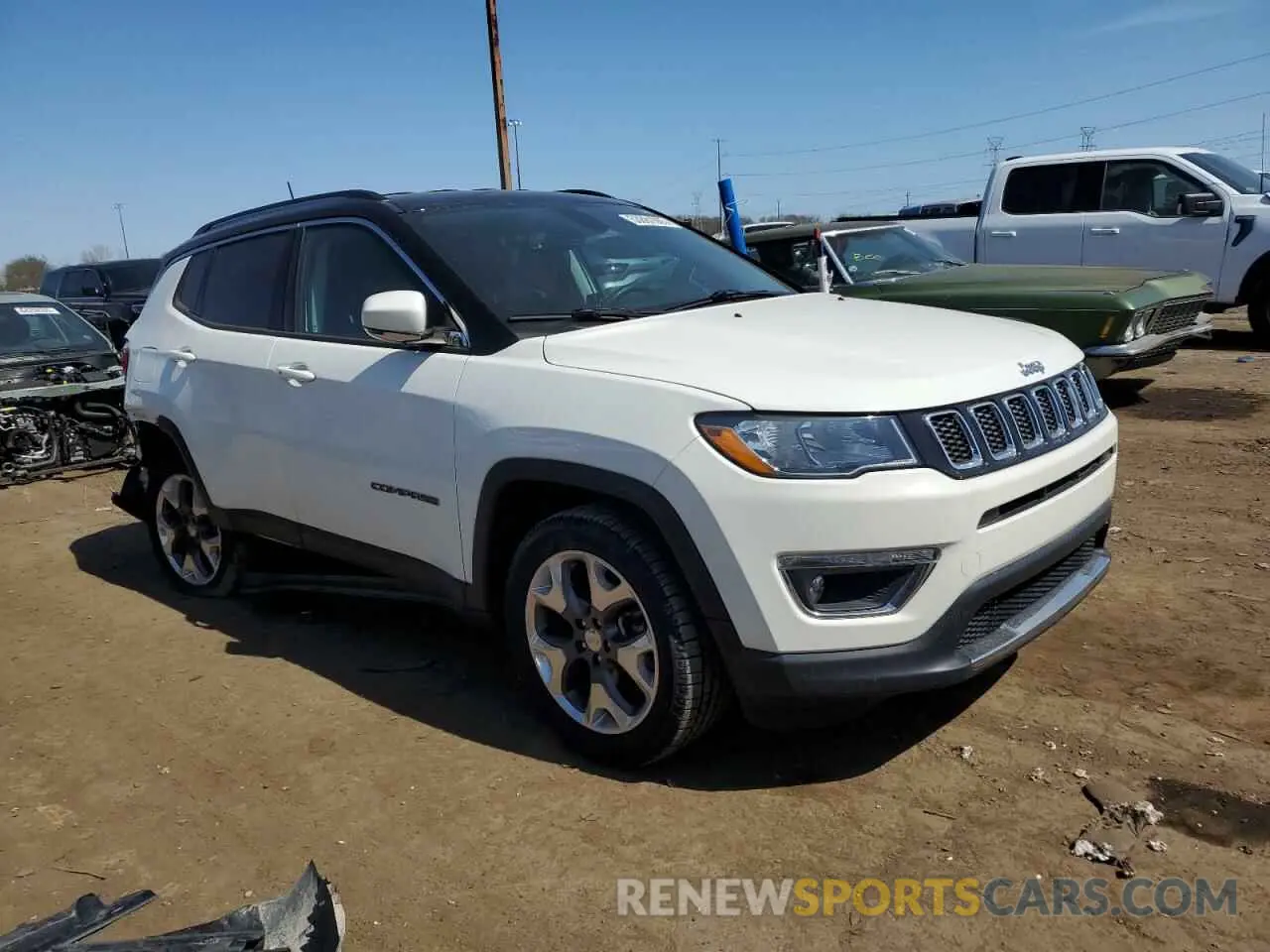 4 fotografías del automóvil dañado 3C4NJDCB4KT791758 JEEP COMPASS 2019