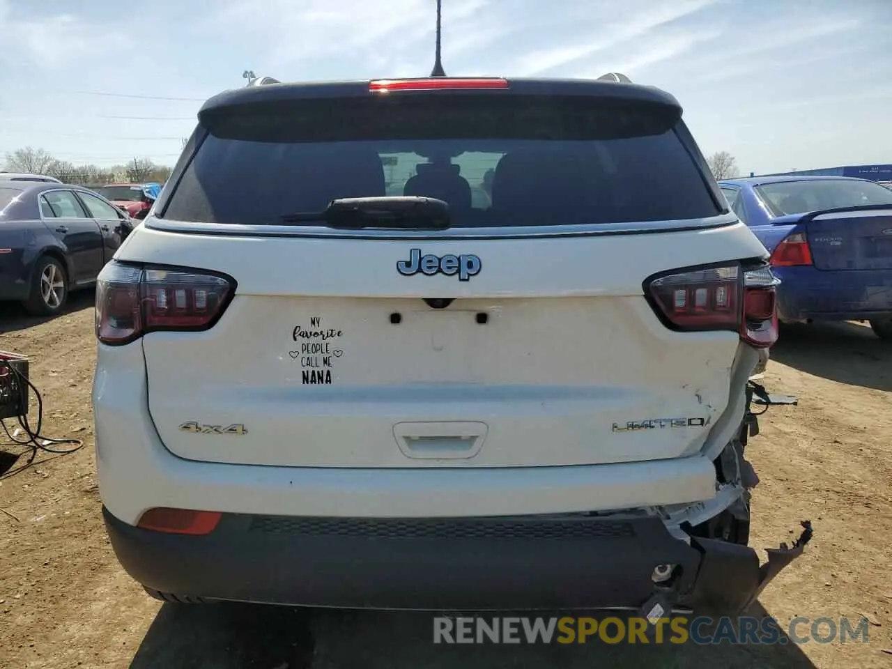 6 fotografías del automóvil dañado 3C4NJDCB4KT791758 JEEP COMPASS 2019