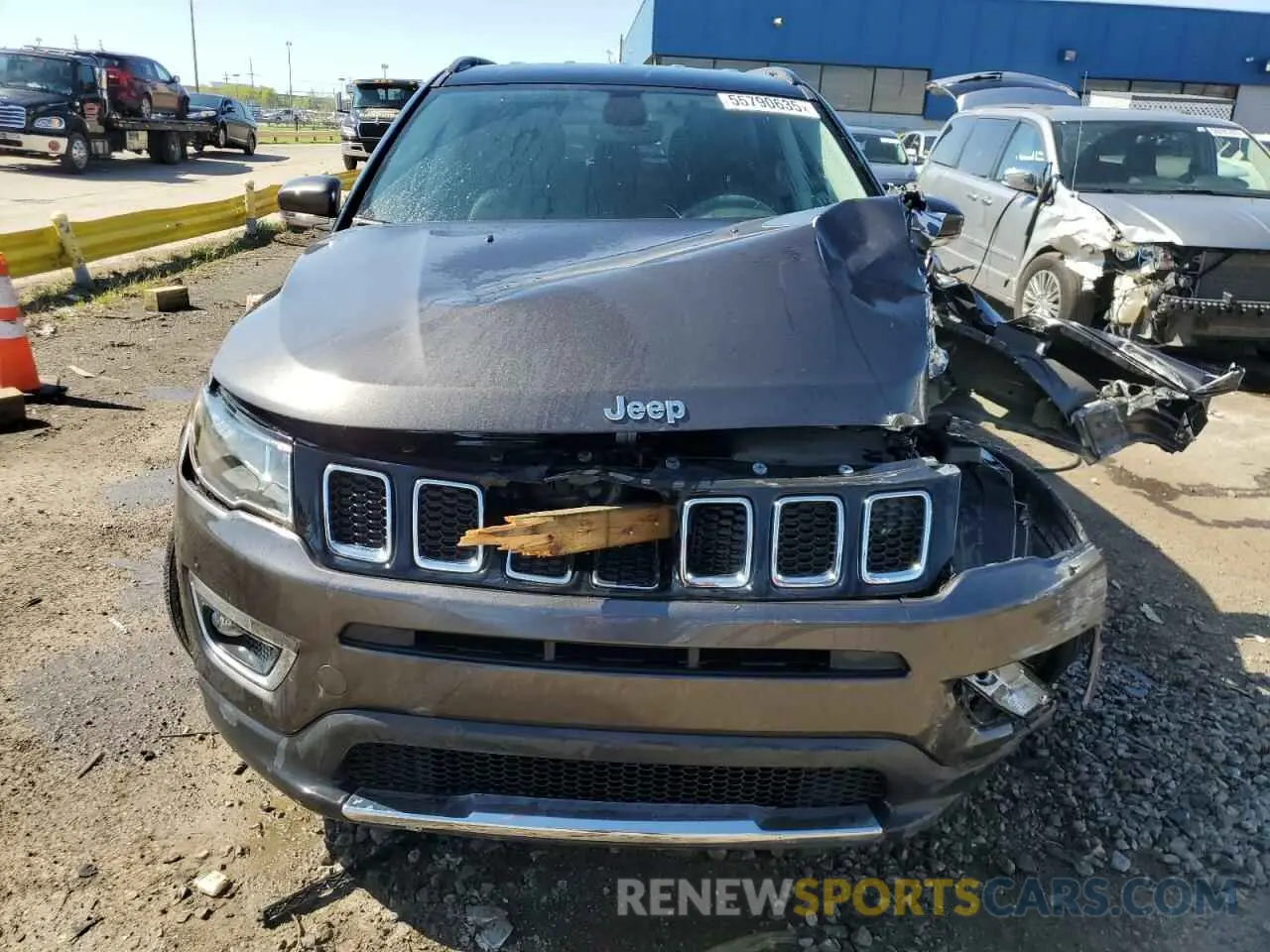 5 fotografías del automóvil dañado 3C4NJDCB5KT641769 JEEP COMPASS 2019