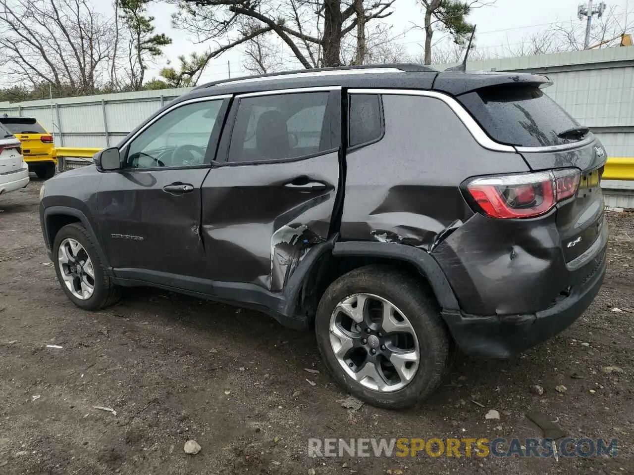 2 fotografías del automóvil dañado 3C4NJDCB6KT653963 JEEP COMPASS 2019