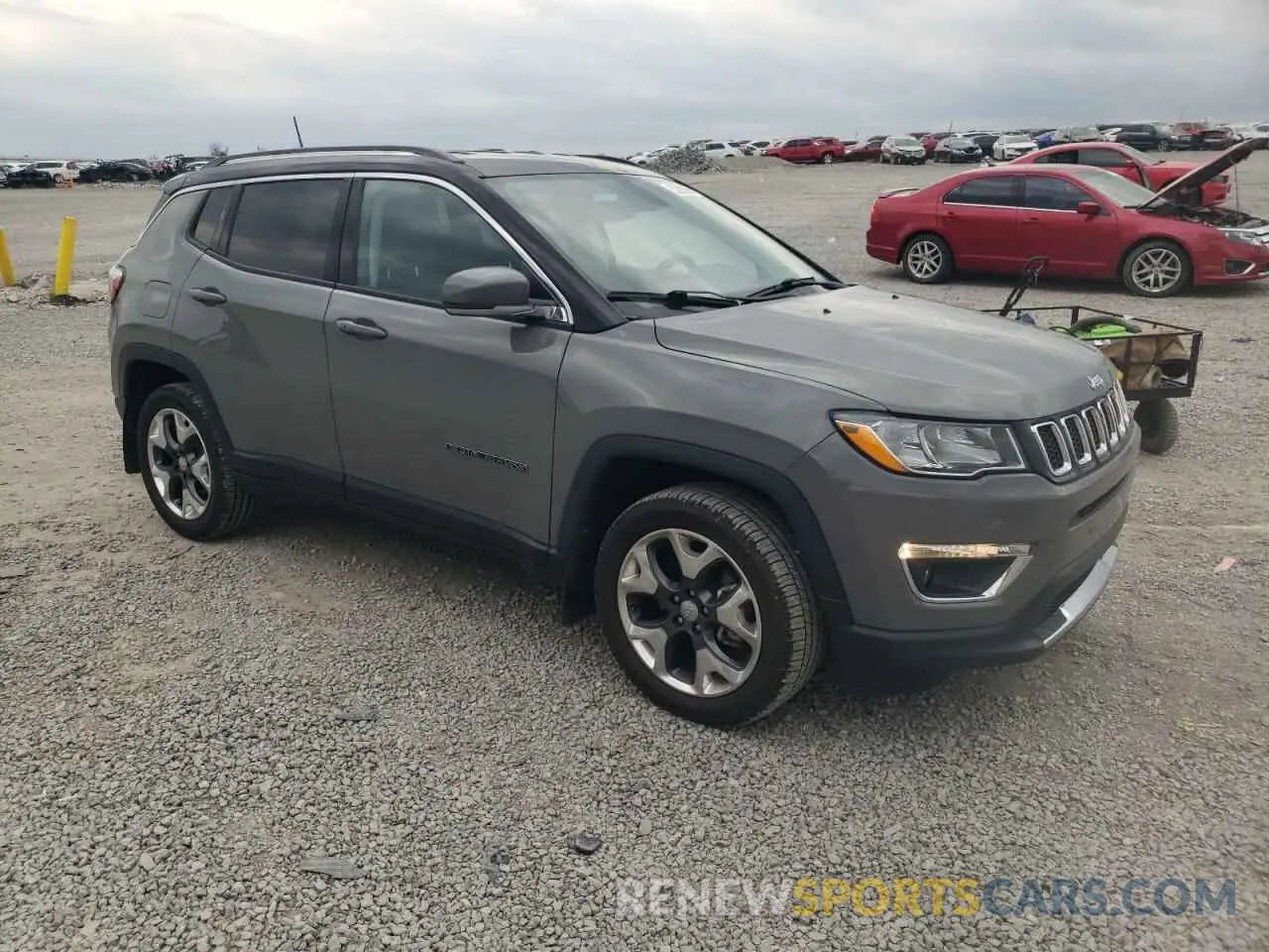 4 fotografías del automóvil dañado 3C4NJDCB6KT672643 JEEP COMPASS 2019