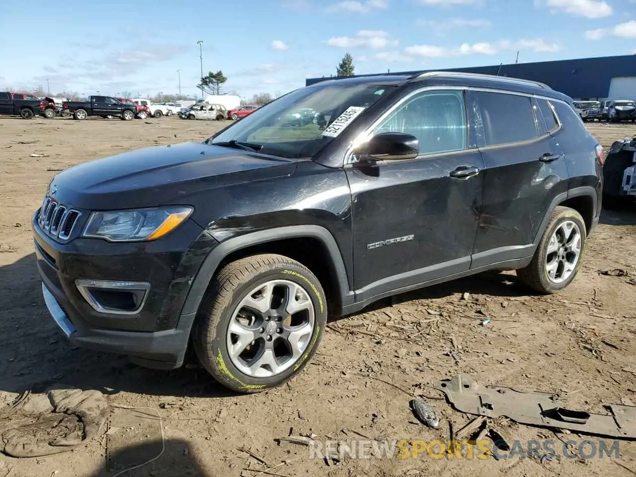 1 fotografías del automóvil dañado 3C4NJDCB6KT742139 JEEP COMPASS 2019