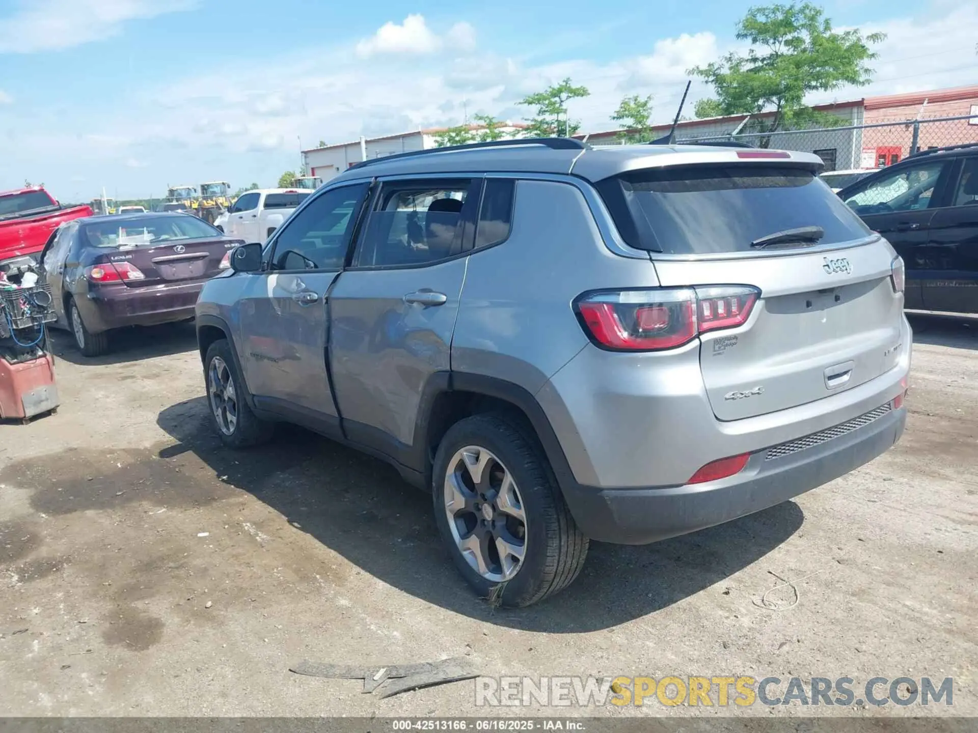3 fotografías del automóvil dañado 3C4NJDCB6KT791082 JEEP COMPASS 2019