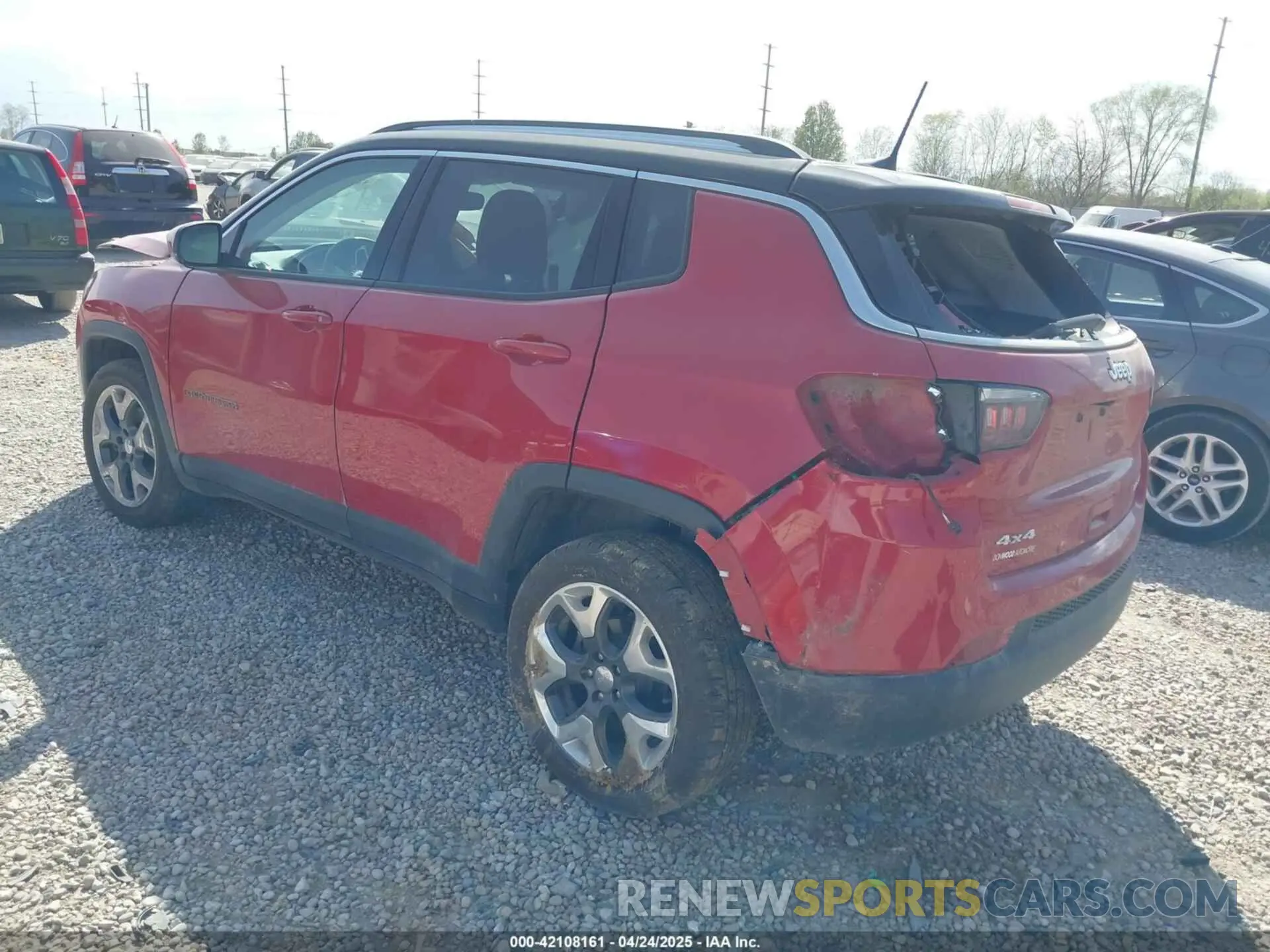 3 fotografías del automóvil dañado 3C4NJDCB7KT596110 JEEP COMPASS 2019
