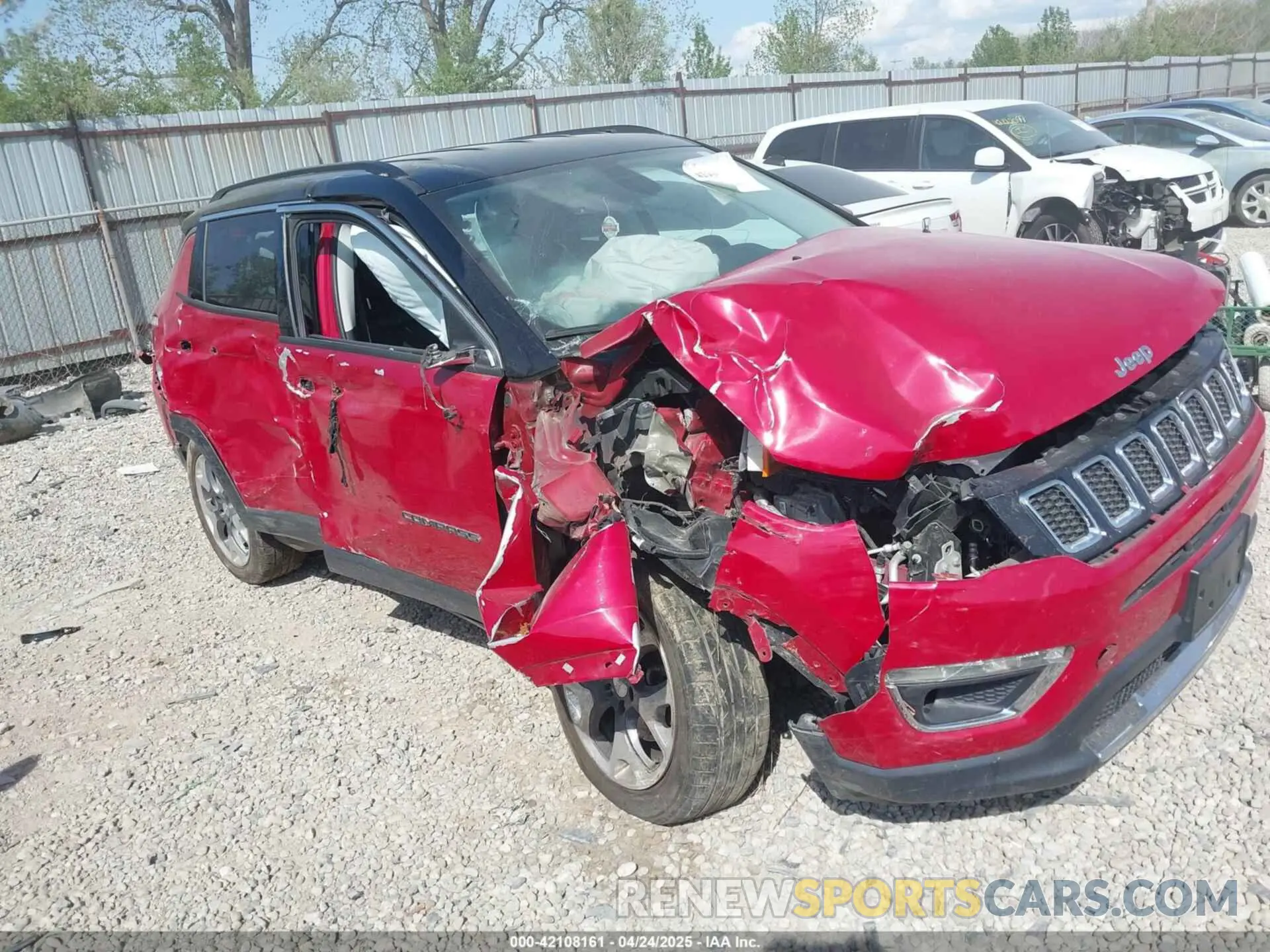 6 fotografías del automóvil dañado 3C4NJDCB7KT596110 JEEP COMPASS 2019