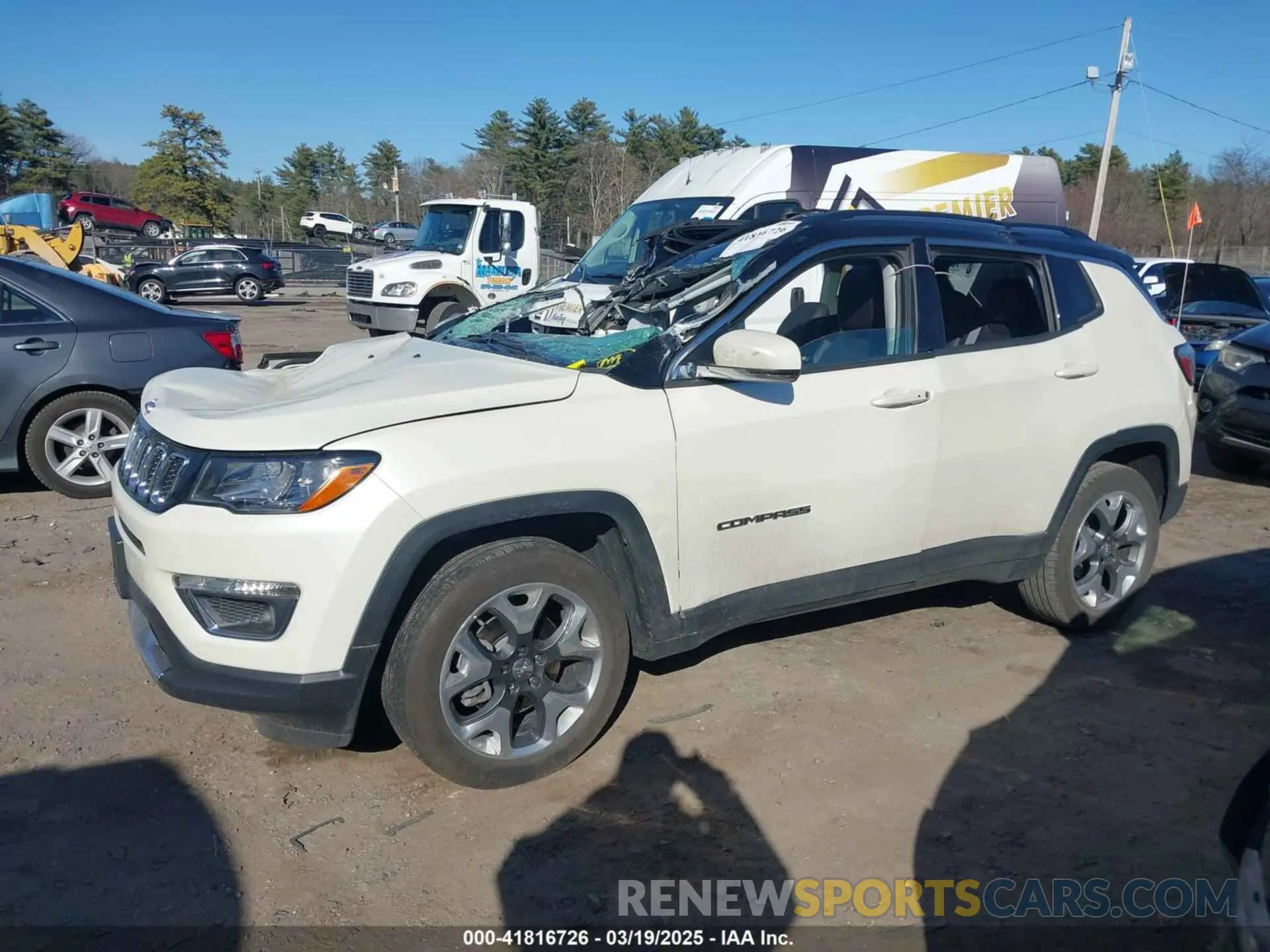 14 fotografías del automóvil dañado 3C4NJDCB8KT594382 JEEP COMPASS 2019