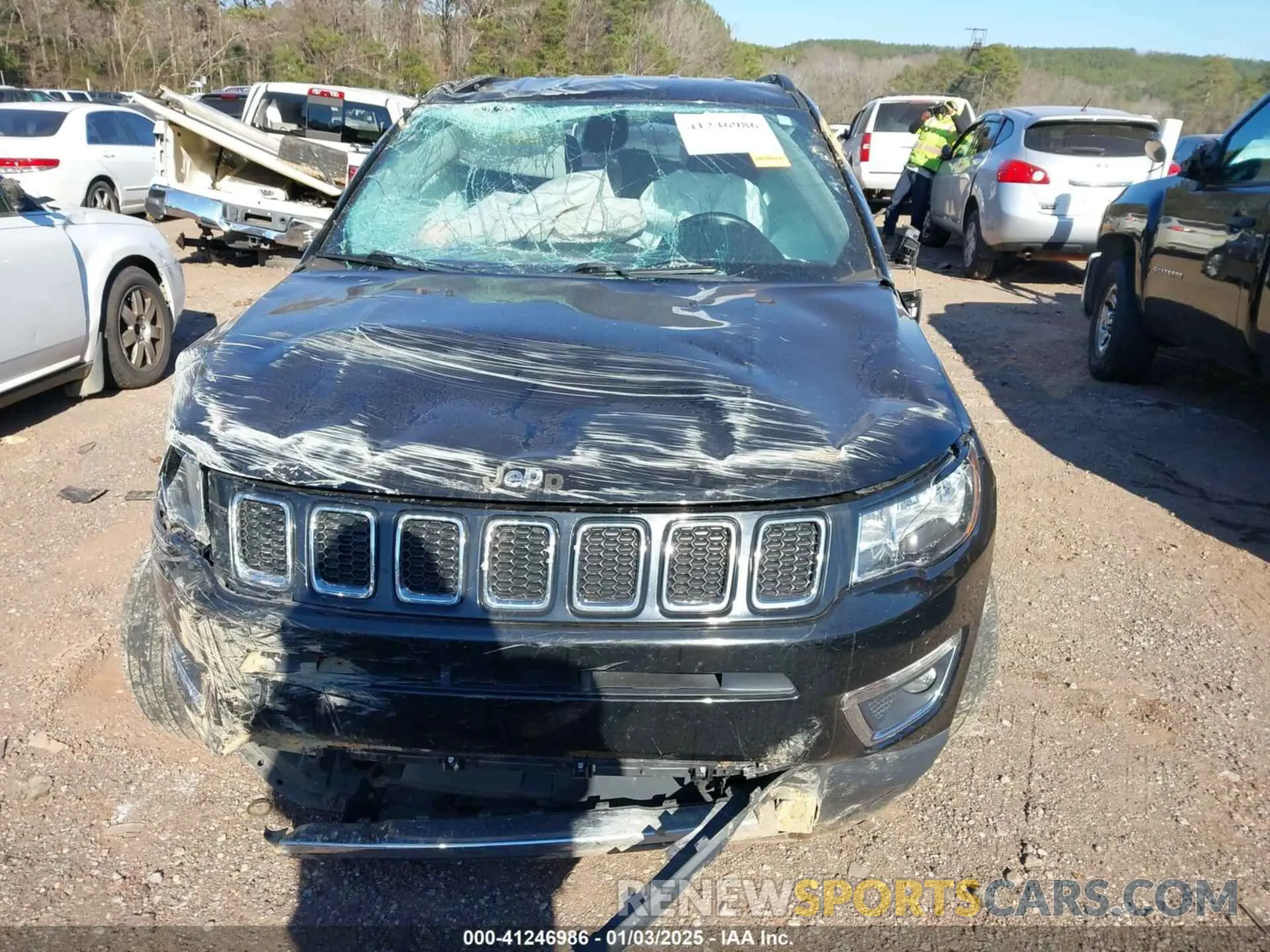 12 fotografías del automóvil dañado 3C4NJDCB8KT650787 JEEP COMPASS 2019