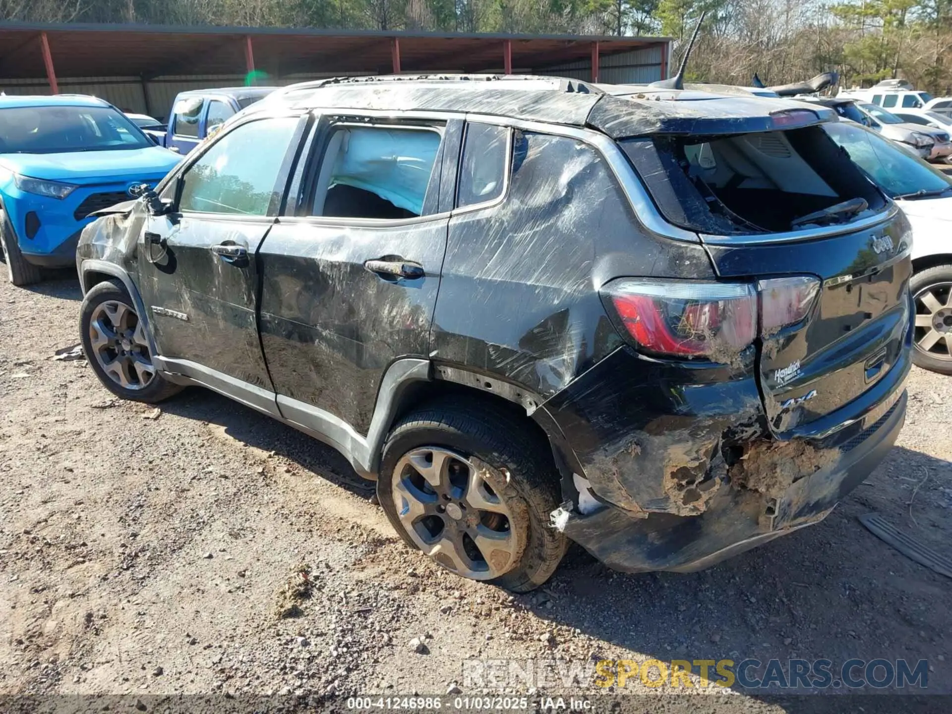 3 fotografías del automóvil dañado 3C4NJDCB8KT650787 JEEP COMPASS 2019