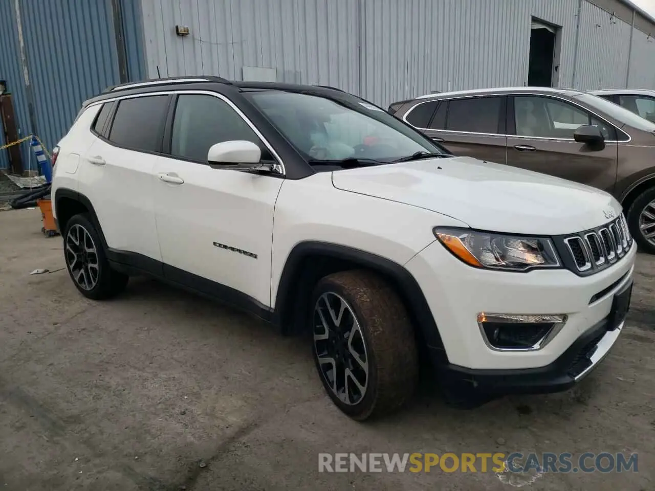 4 fotografías del automóvil dañado 3C4NJDCB8KT654256 JEEP COMPASS 2019