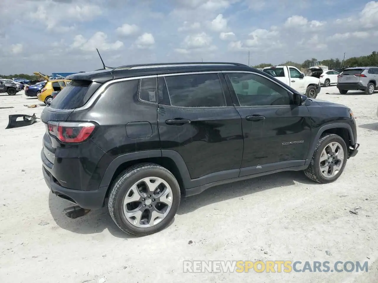 3 fotografías del automóvil dañado 3C4NJDCB8KT661384 JEEP COMPASS 2019