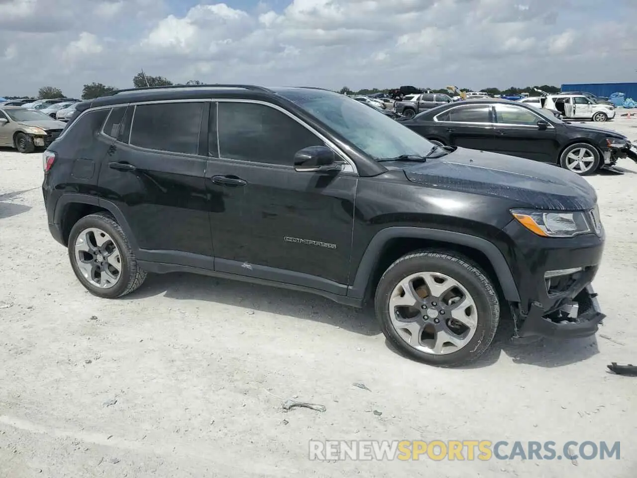 4 fotografías del automóvil dañado 3C4NJDCB8KT661384 JEEP COMPASS 2019