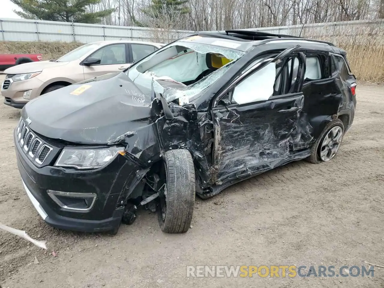 1 fotografías del automóvil dañado 3C4NJDCB8KT672479 JEEP COMPASS 2019