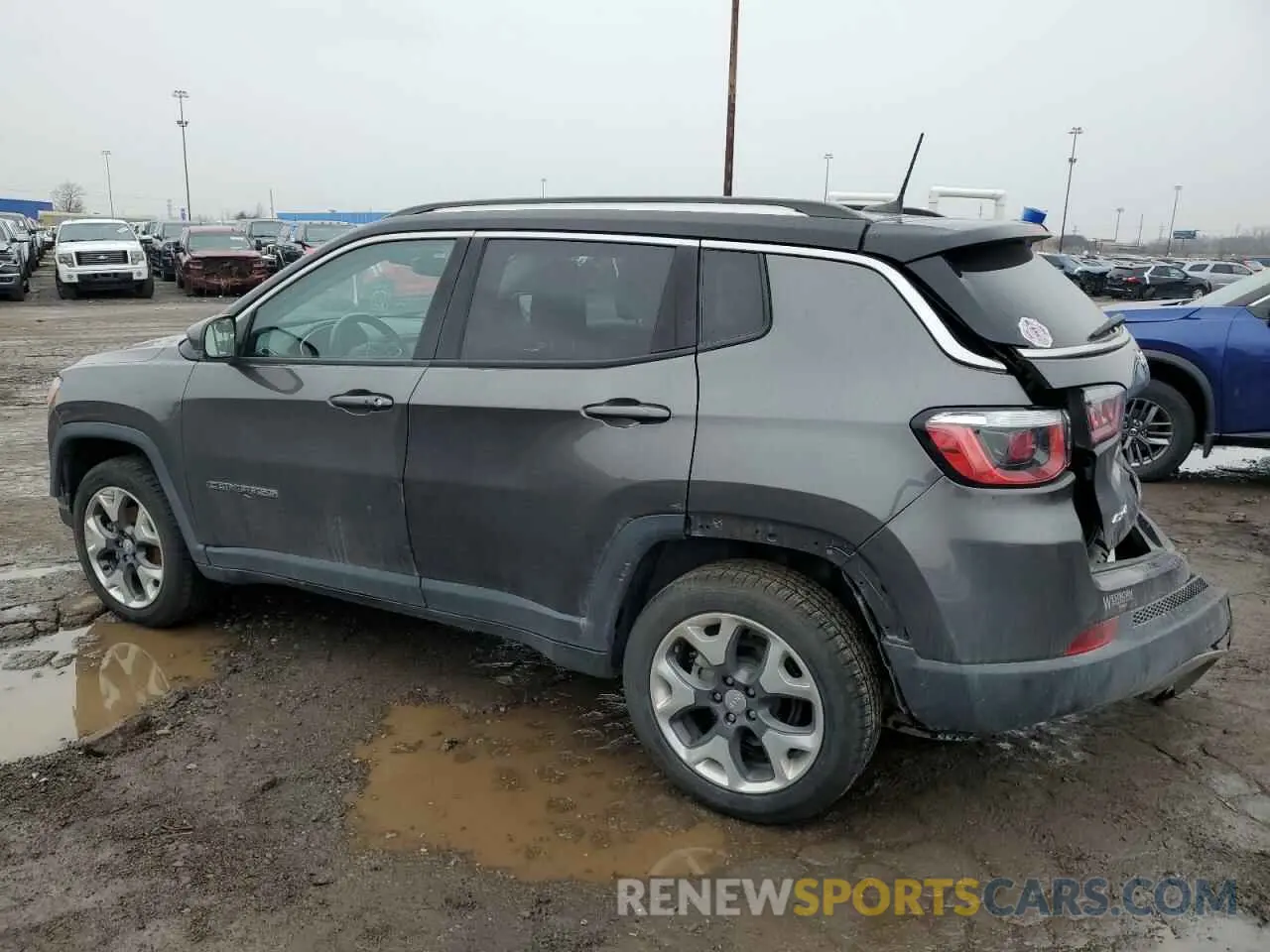 2 fotografías del automóvil dañado 3C4NJDCB9KT817707 JEEP COMPASS 2019