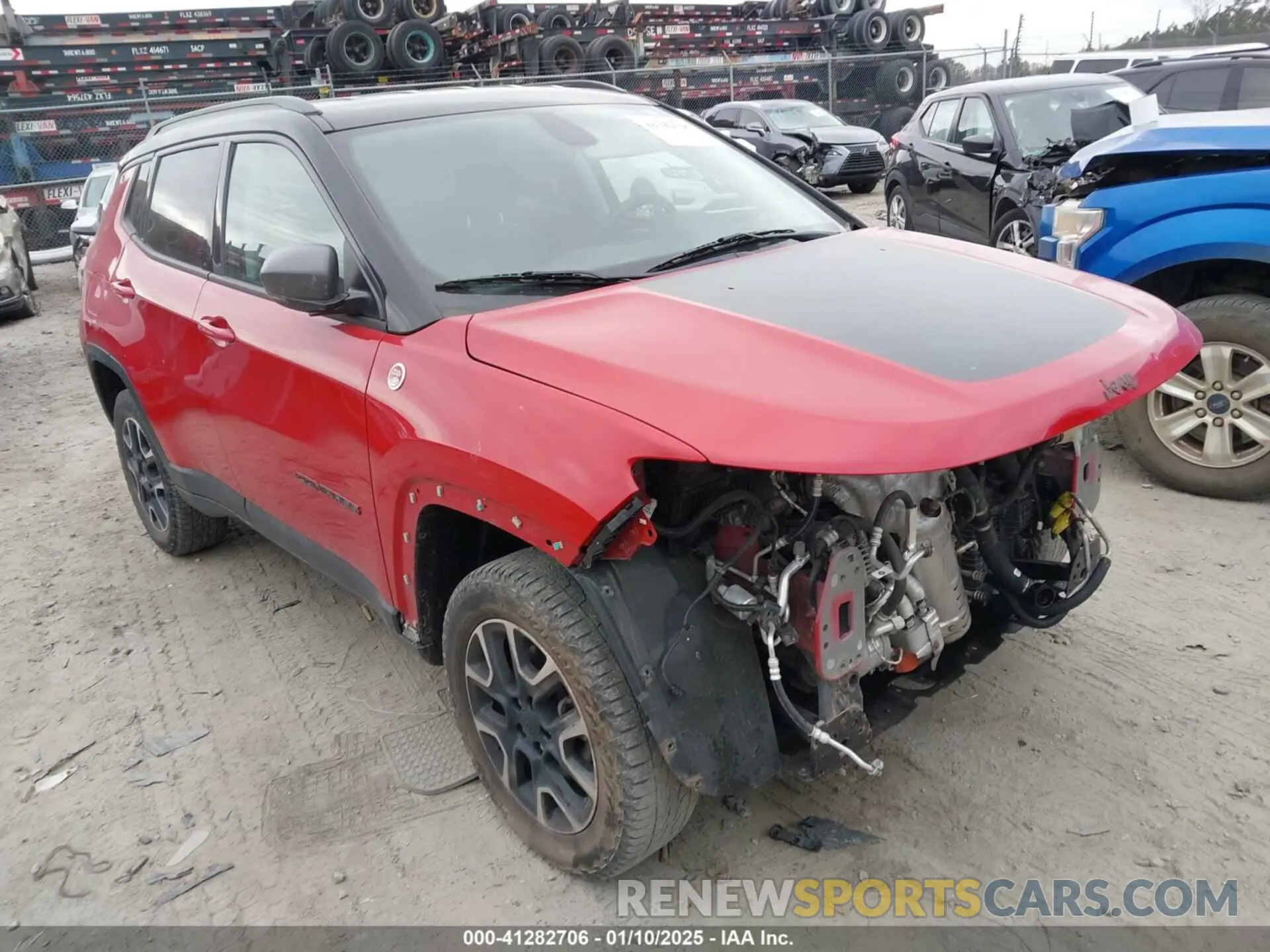 1 fotografías del automóvil dañado 3C4NJDDB1KT780585 JEEP COMPASS 2019