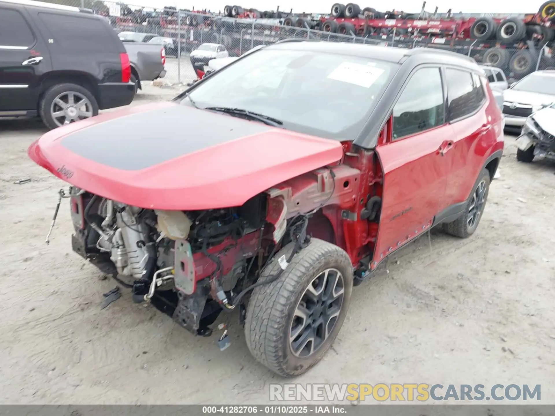 2 fotografías del automóvil dañado 3C4NJDDB1KT780585 JEEP COMPASS 2019