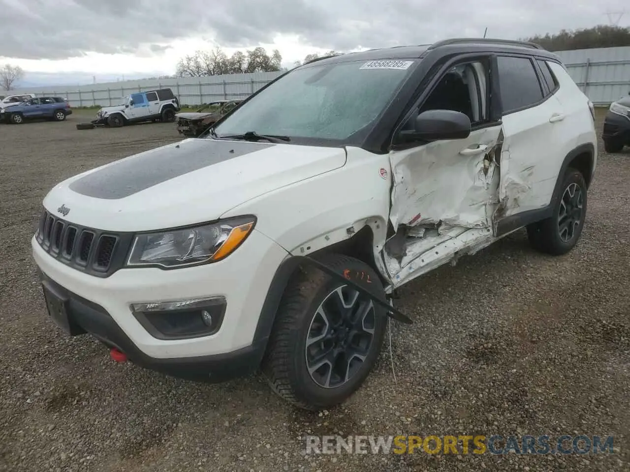 1 fotografías del automóvil dañado 3C4NJDDB4KT790351 JEEP COMPASS 2019