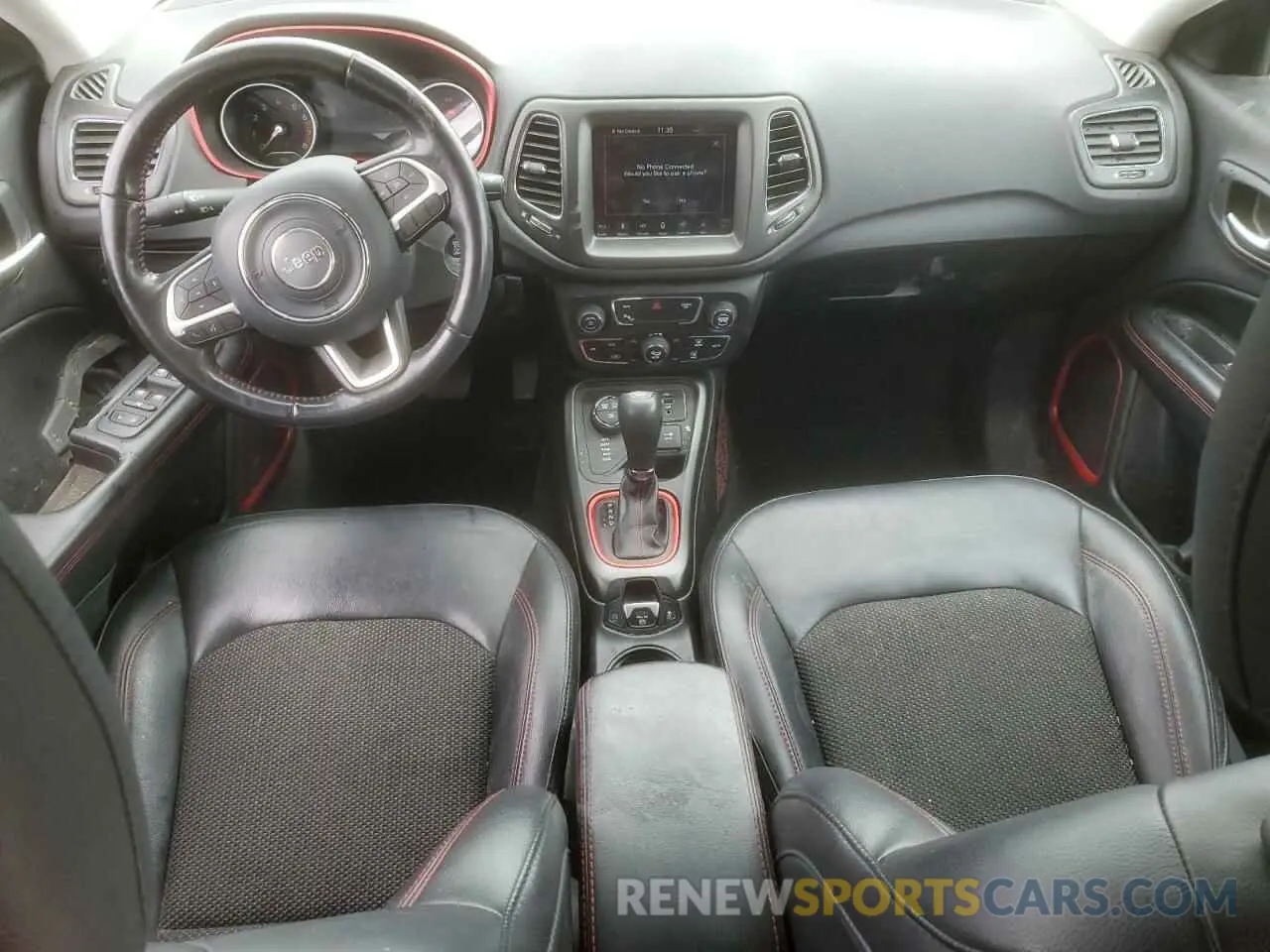 8 fotografías del automóvil dañado 3C4NJDDB4KT790351 JEEP COMPASS 2019