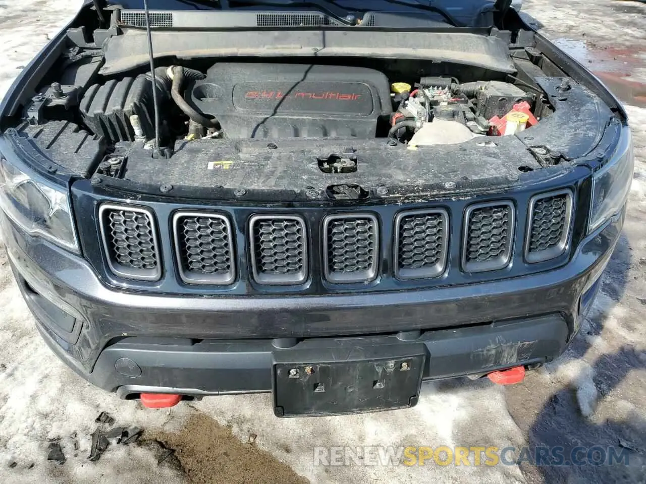 12 fotografías del automóvil dañado 3C4NJDDB6KT688405 JEEP COMPASS 2019