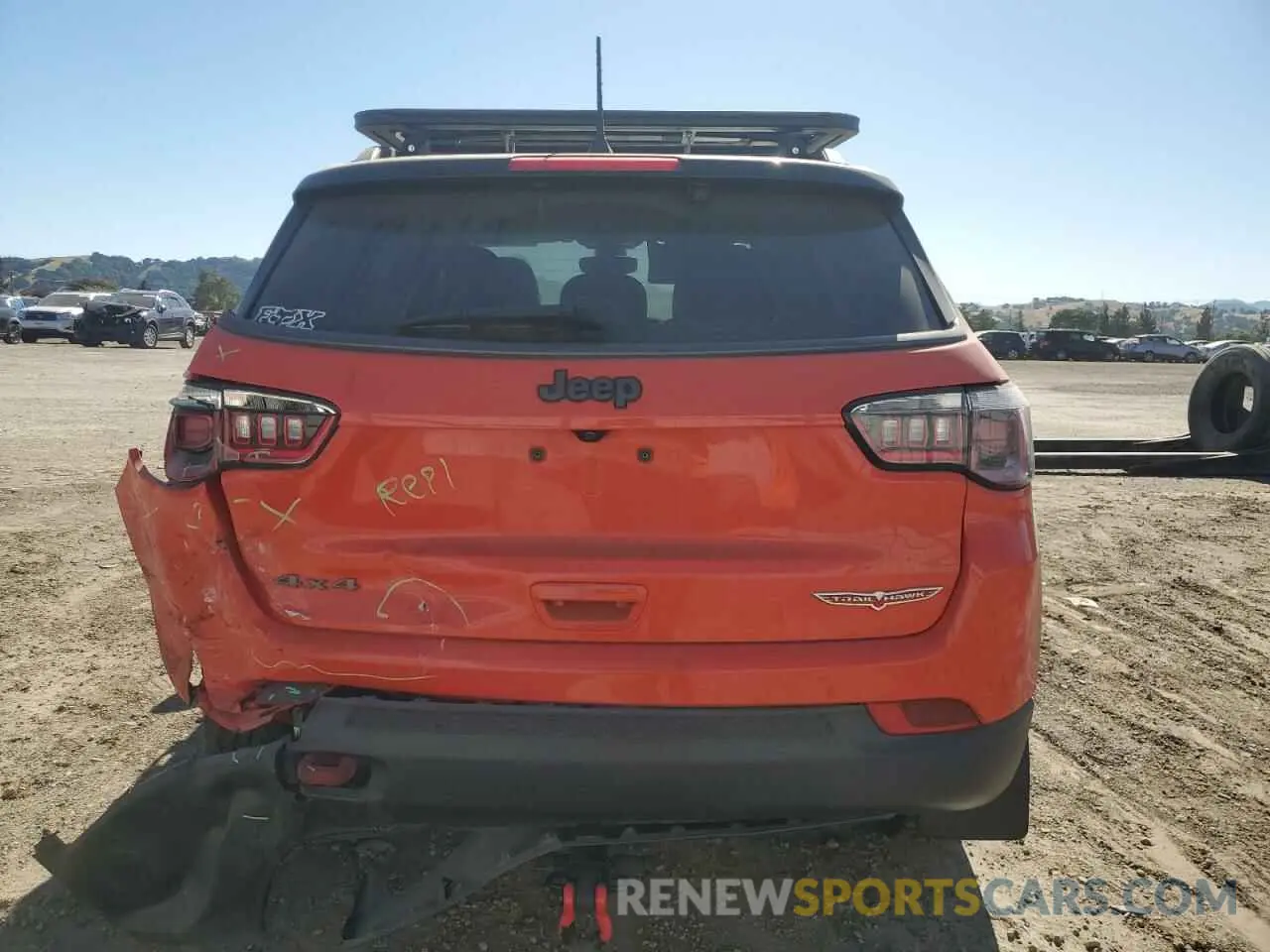 6 fotografías del automóvil dañado 3C4NJDDB7KT795995 JEEP COMPASS 2019