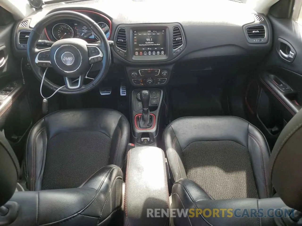 8 fotografías del automóvil dañado 3C4NJDDB7KT795995 JEEP COMPASS 2019