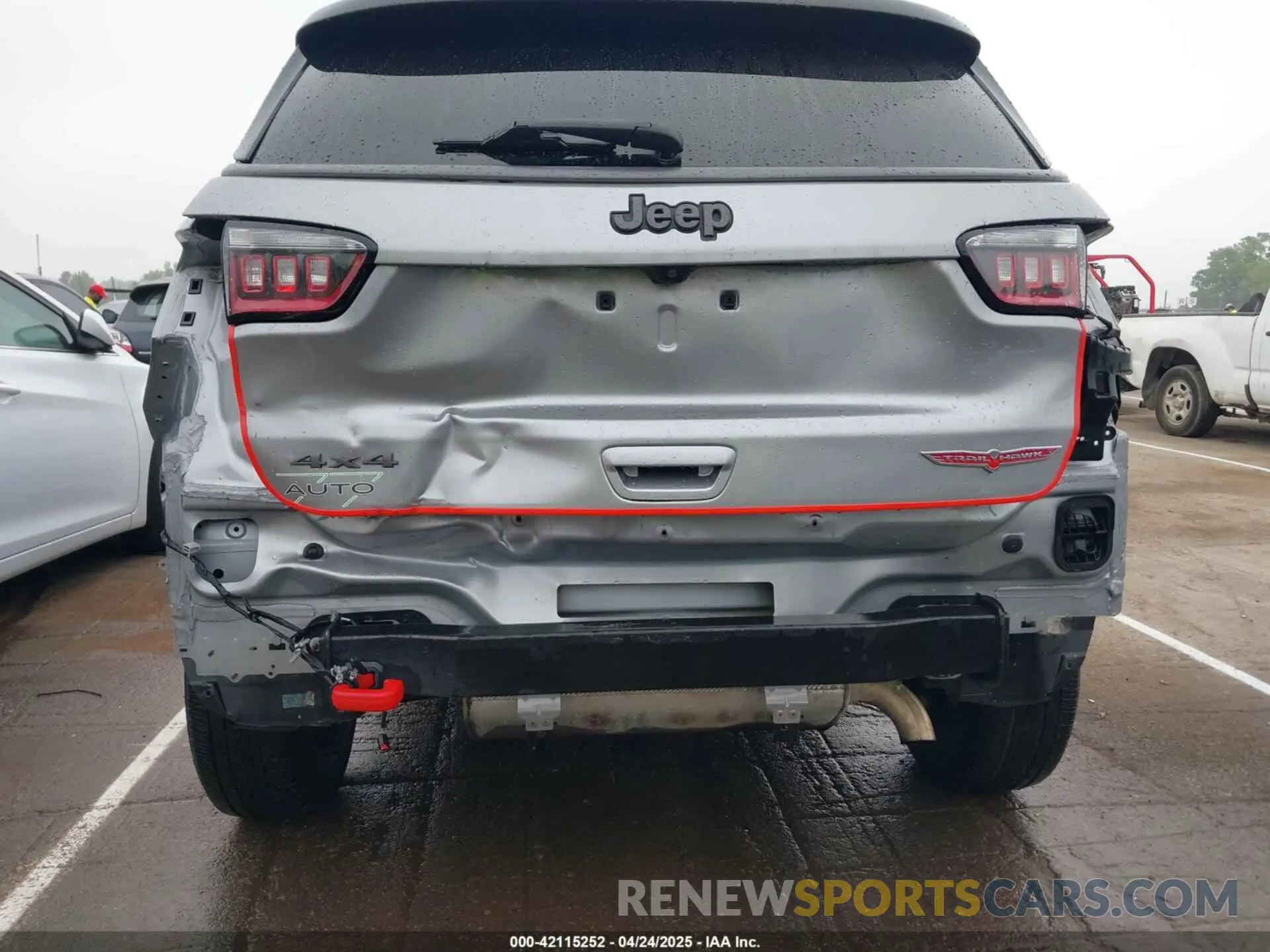 6 fotografías del automóvil dañado 3C4NJDDB9KT721767 JEEP COMPASS 2019