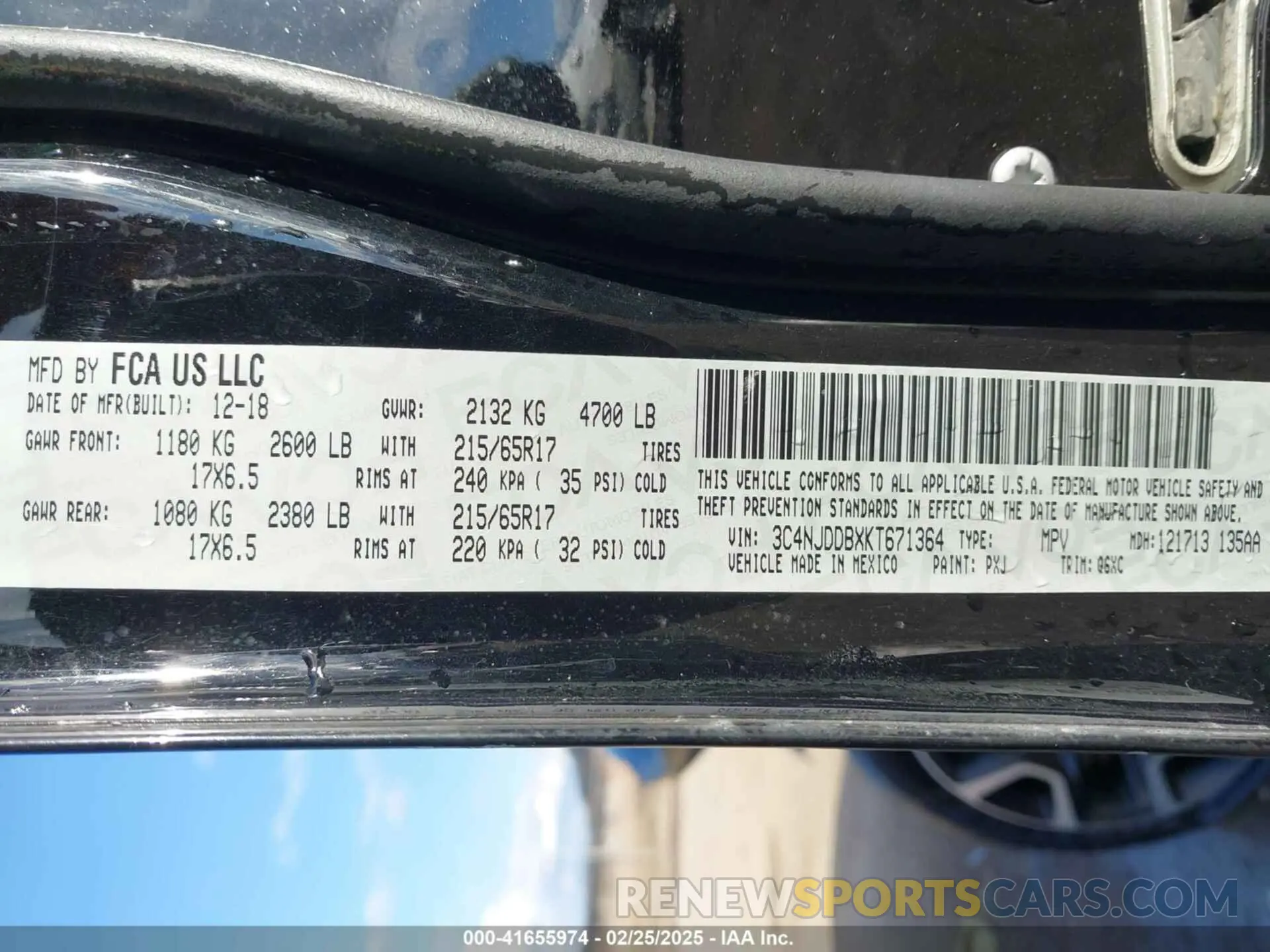 9 fotografías del automóvil dañado 3C4NJDDBXKT671364 JEEP COMPASS 2019