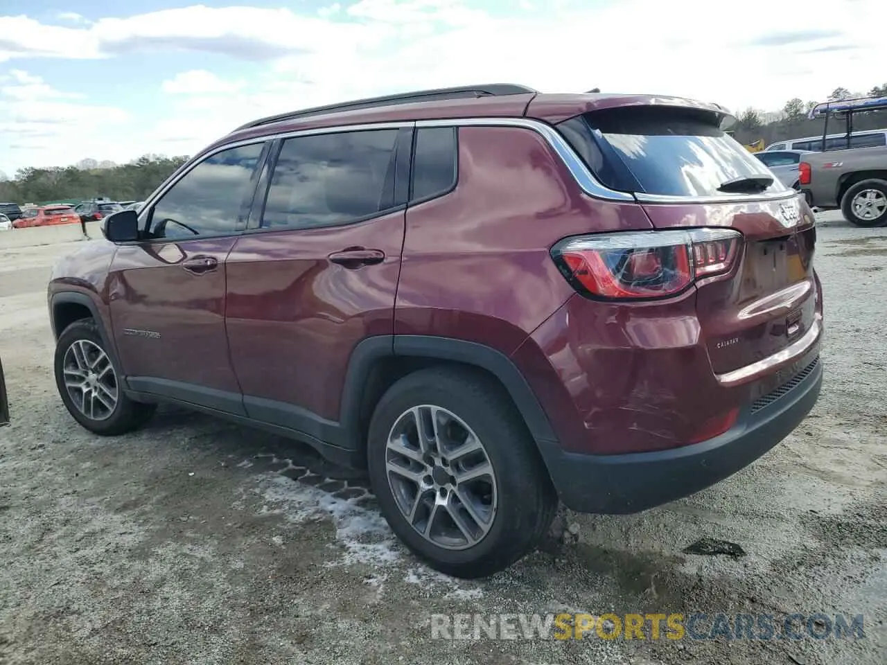 2 fotografías del automóvil dañado 3C4NJCBB0LT224749 JEEP COMPASS 2020