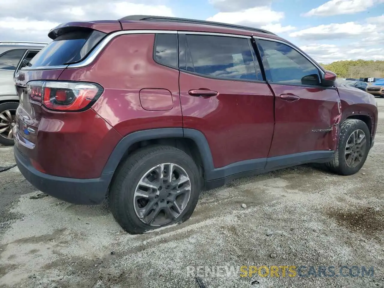 3 fotografías del automóvil dañado 3C4NJCBB0LT224749 JEEP COMPASS 2020