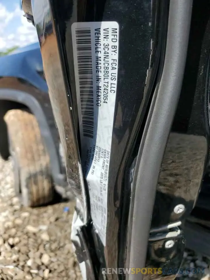 13 fotografías del automóvil dañado 3C4NJCBB0LT242054 JEEP COMPASS 2020