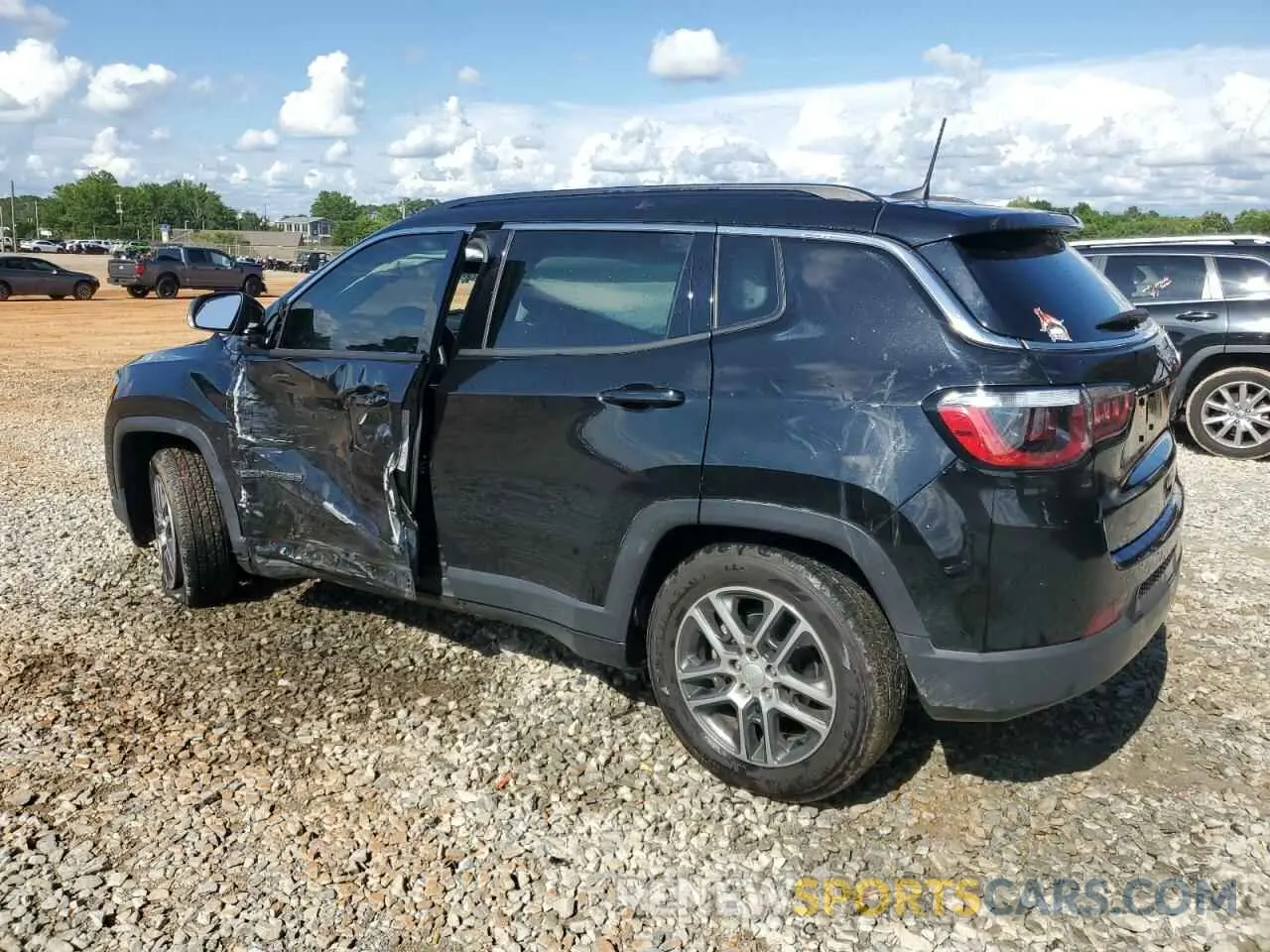 2 fotografías del automóvil dañado 3C4NJCBB0LT242054 JEEP COMPASS 2020